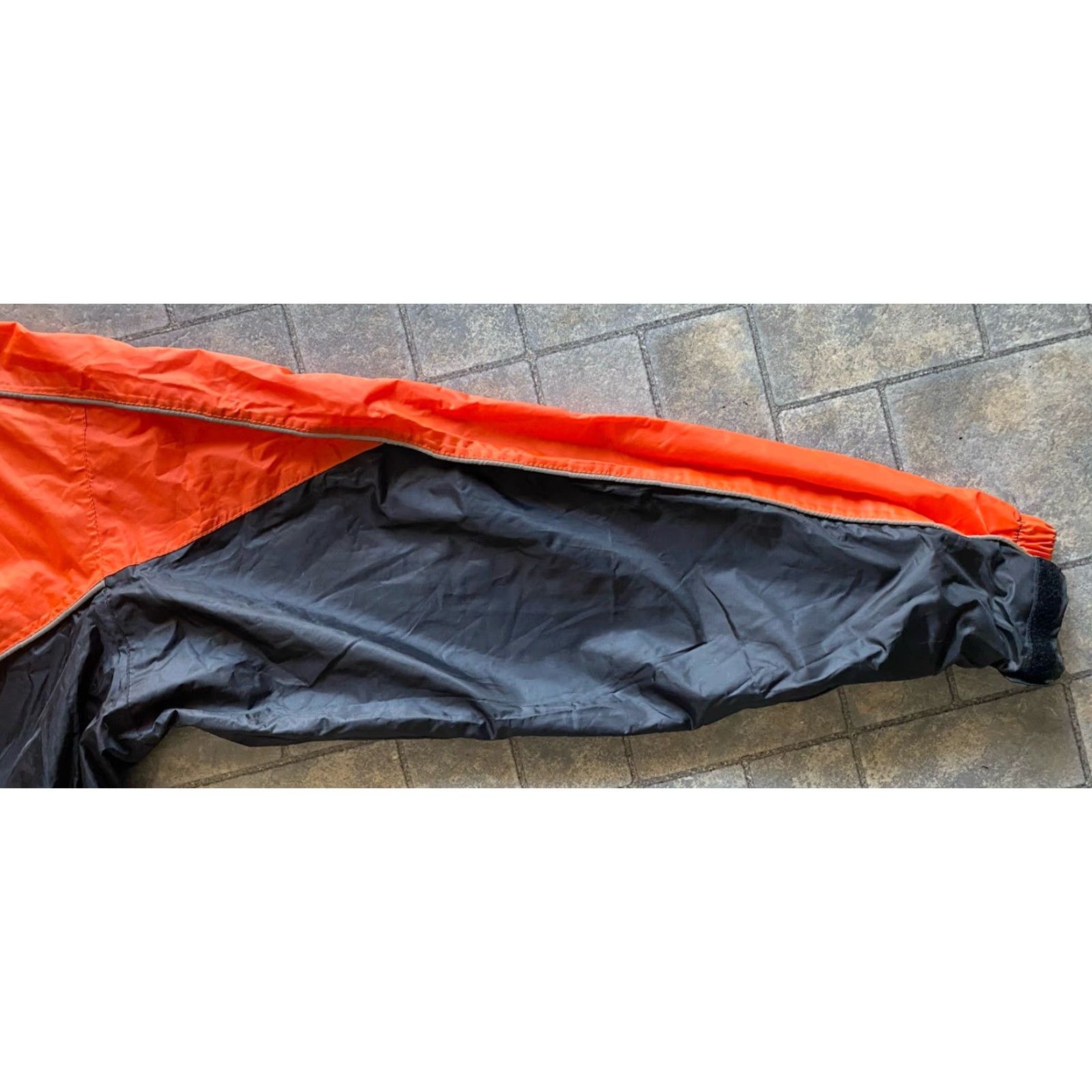 Vintage VINTAGE Jafrum MEDIUM Women's Reflective Waterproof Jacket Black/Orange NEW WITH TAGS Size M / US 6-8 / IT 42-44 - 6 Thumbnail
