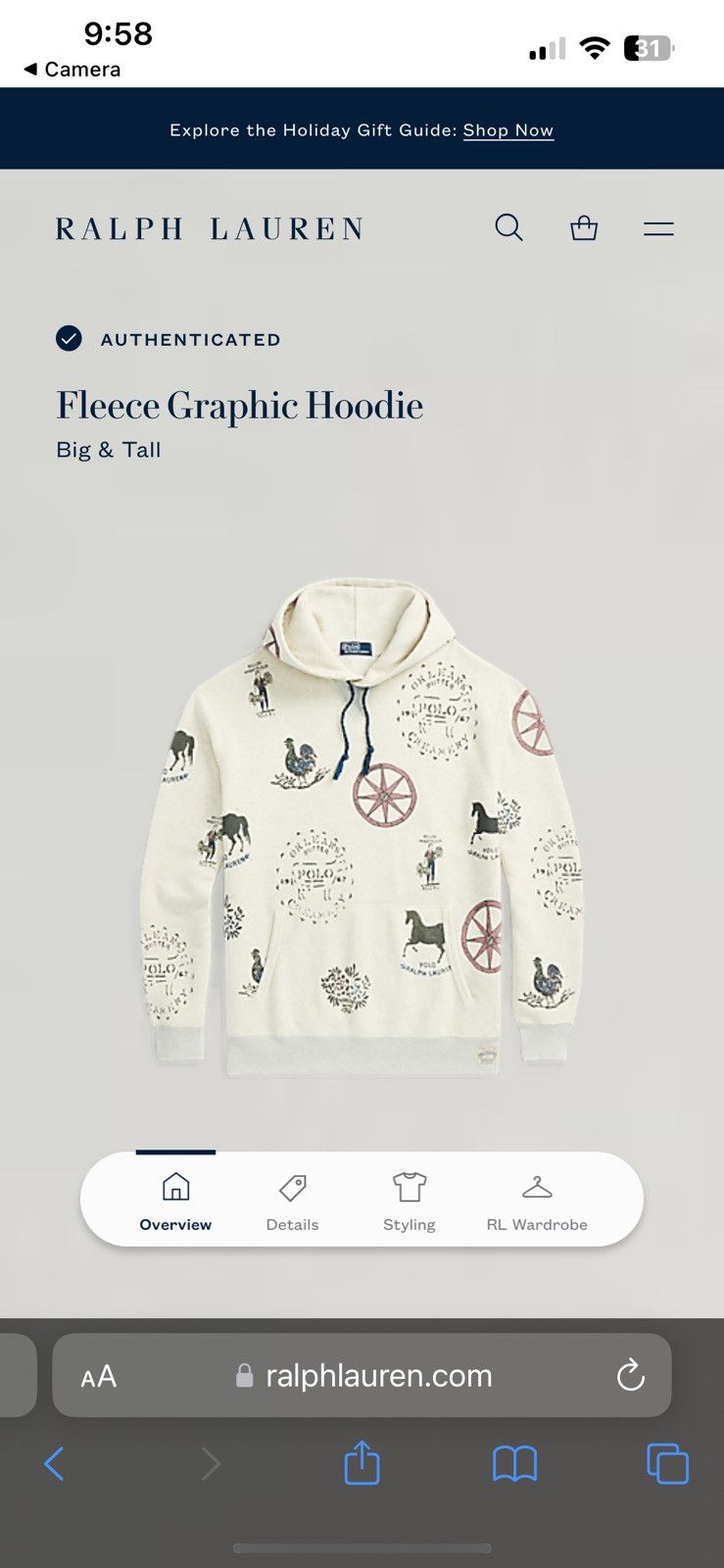 Polo Ralph Lauren Polo hoodie Size US L / EU 52-54 / 3 - 3 Thumbnail