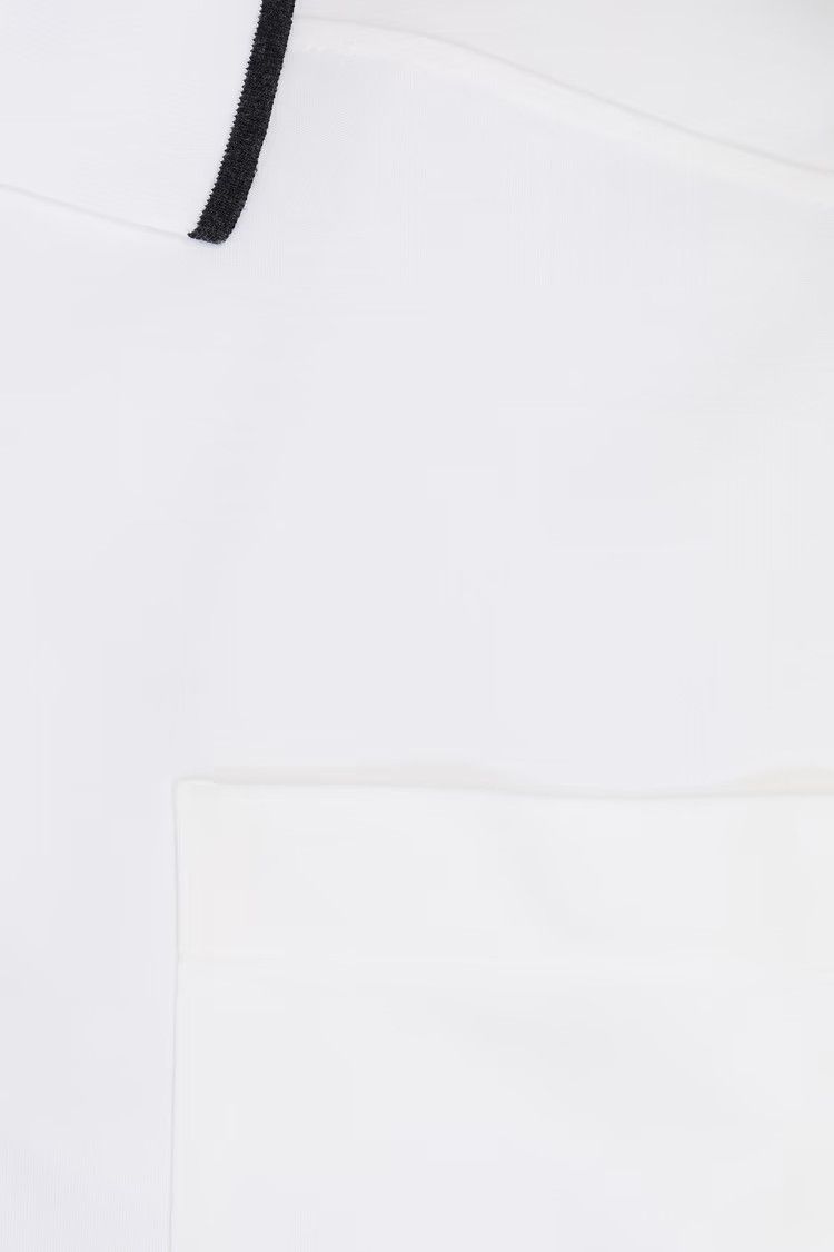 Brunello Cucinelli o1y0825 Polo Shirt in White Size L / US 10 / IT 46 - 4 Thumbnail