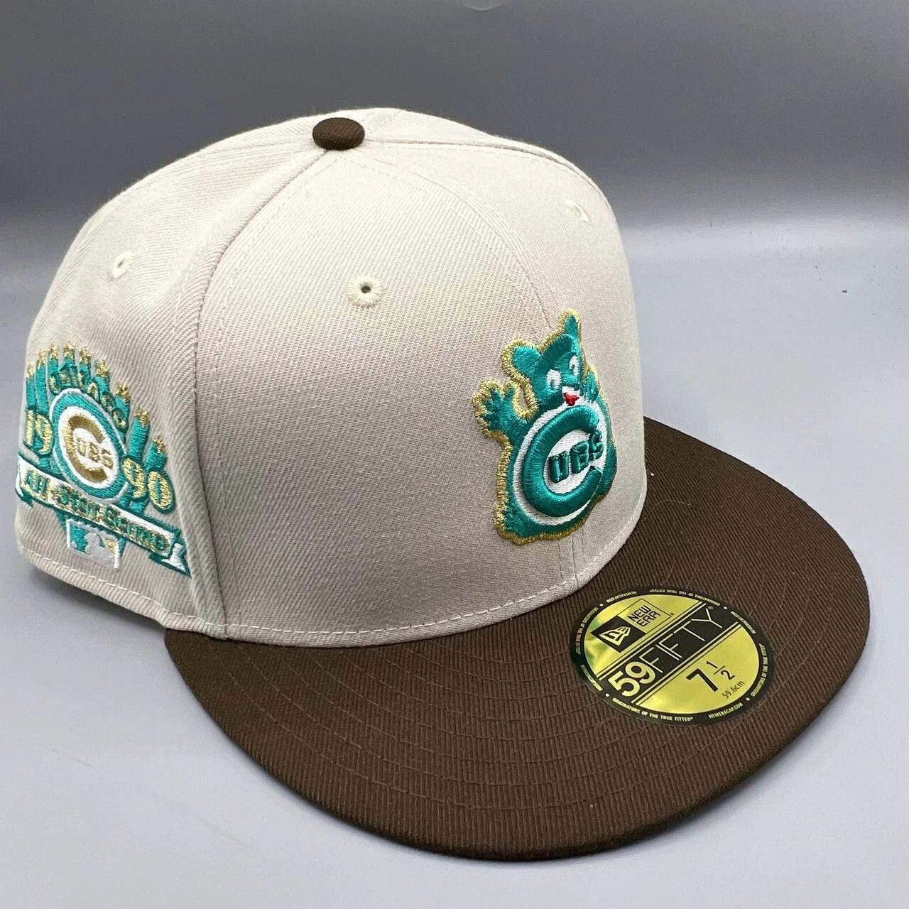 New Era Chicago Cubs Hat Men 7 1/2 Brown All Star Game MLB Fitted Size ONE SIZE - 1 Thumbnail