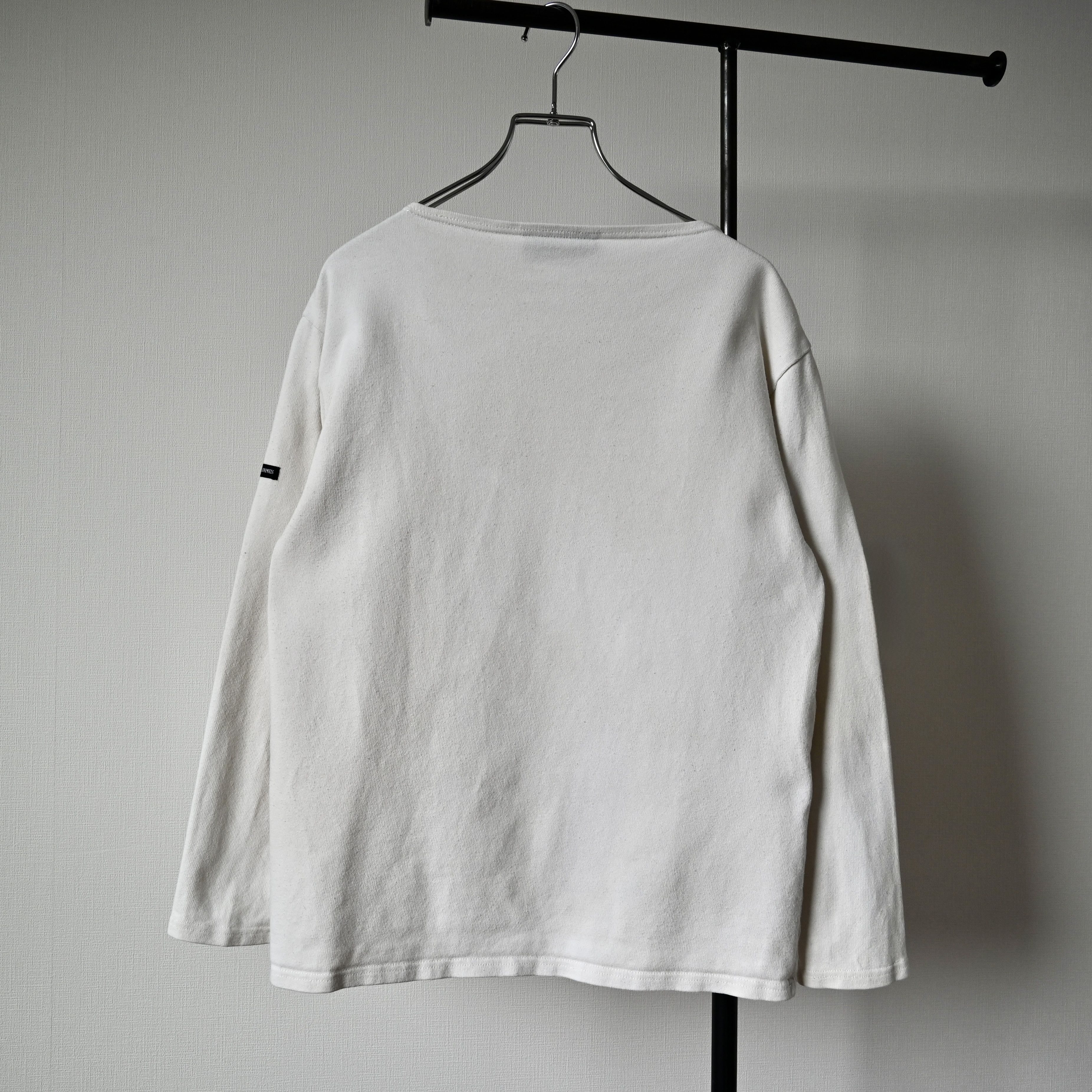 Saint James SAINT JAMES heavyweight cotton solid basque shirt, ecru, 3 Size US S / EU 44-46 / 1 - 2 Thumbnail