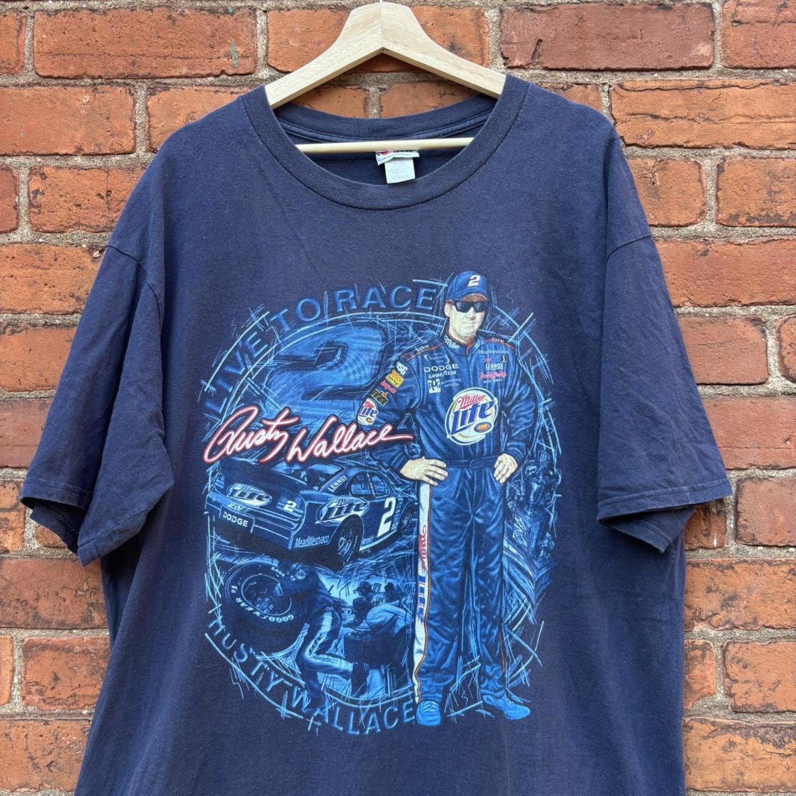 Chase Authentics vintage rusty Wallace chase authentic t shirt 00s XL Size US XL / EU 56 / 4 - 2 Thumbnail