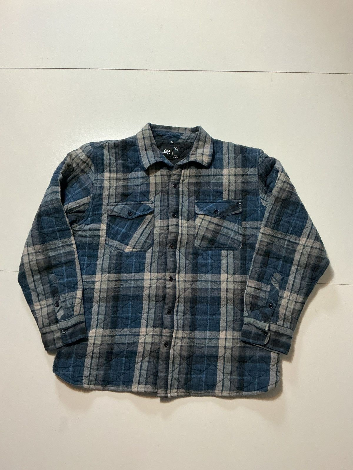 Lost Enterprises Lost Enterprises Plaid Quilted Flannel Shacket Shirt Jacket Size US XL / EU 56 / 4 - 1 Thumbnail