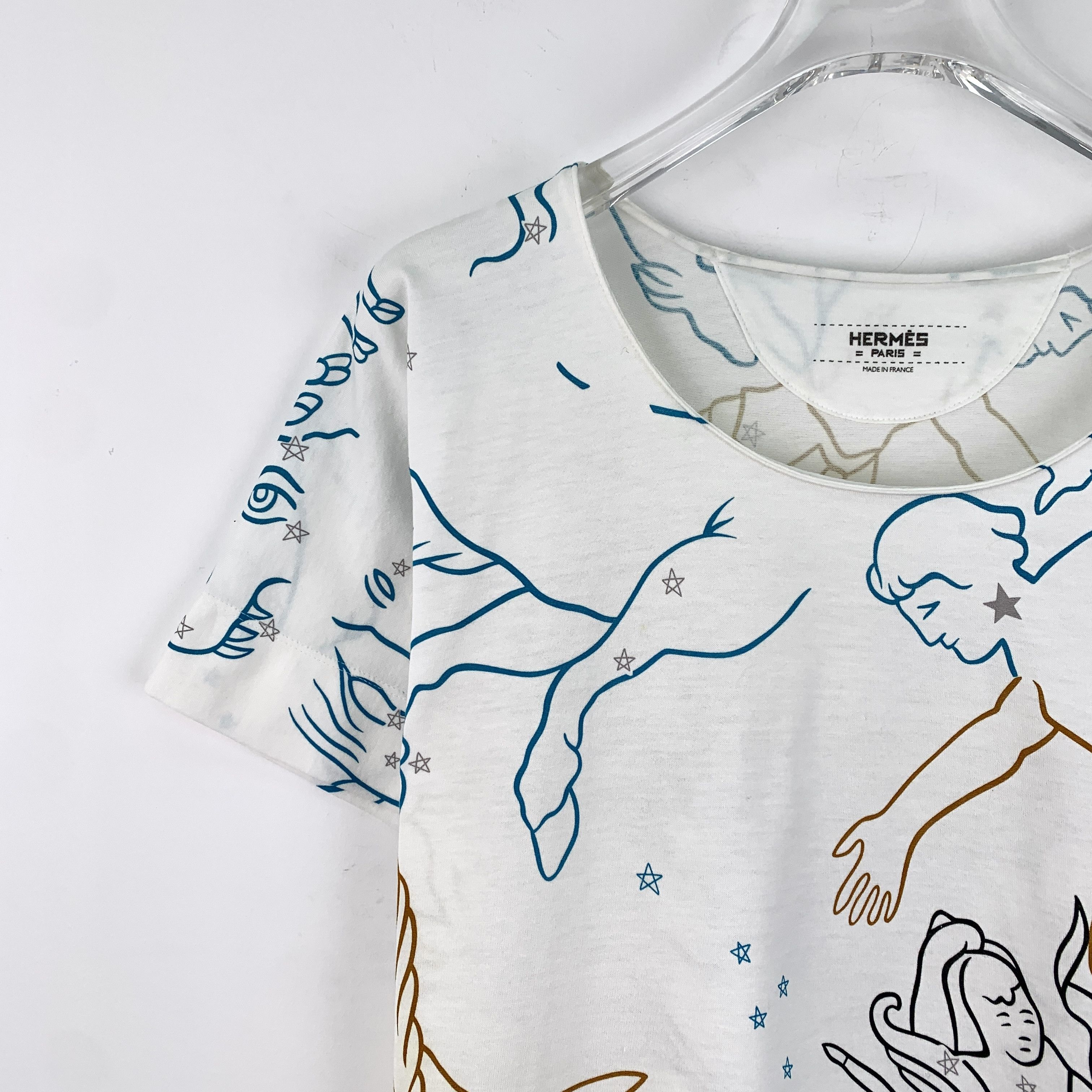 Hermes Hermès White Cotton T-Shirt (Size XS) Size XS / US 0-2 / IT 36-38 - 5 Thumbnail