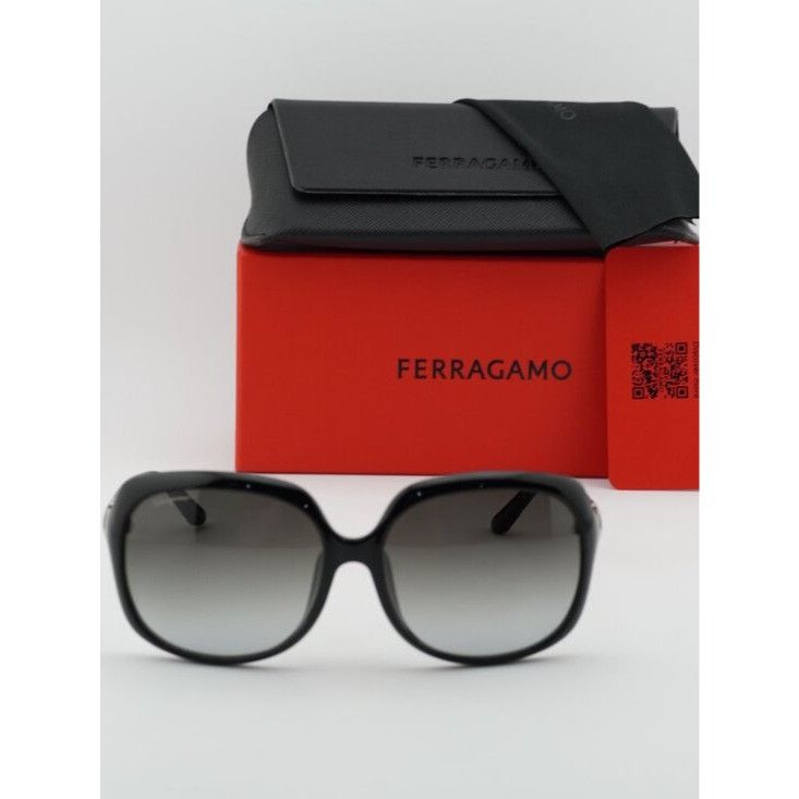 Salvatore Ferragamo Salvatore Ferragamo SF739SA 001 Sunglasses Black Round Frame Size ONE SIZE - 11 Thumbnail