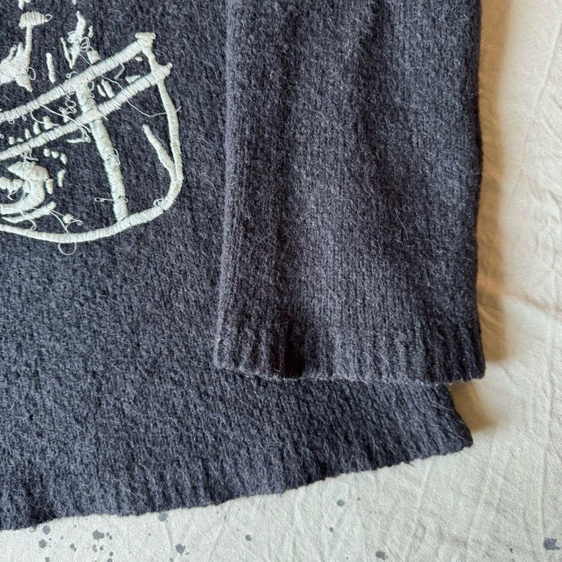 Our Legacy our legacy Alpaca wool football skull wool sweater 2503-Nex Size US M / EU 48-50 / 2 - 6 Thumbnail