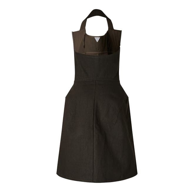 Bottega Veneta Bottega Veneta Salon Halter Neck Midi A-Line Dress in Green Size M / US 6-8 / IT 42-44 - 2 Thumbnail