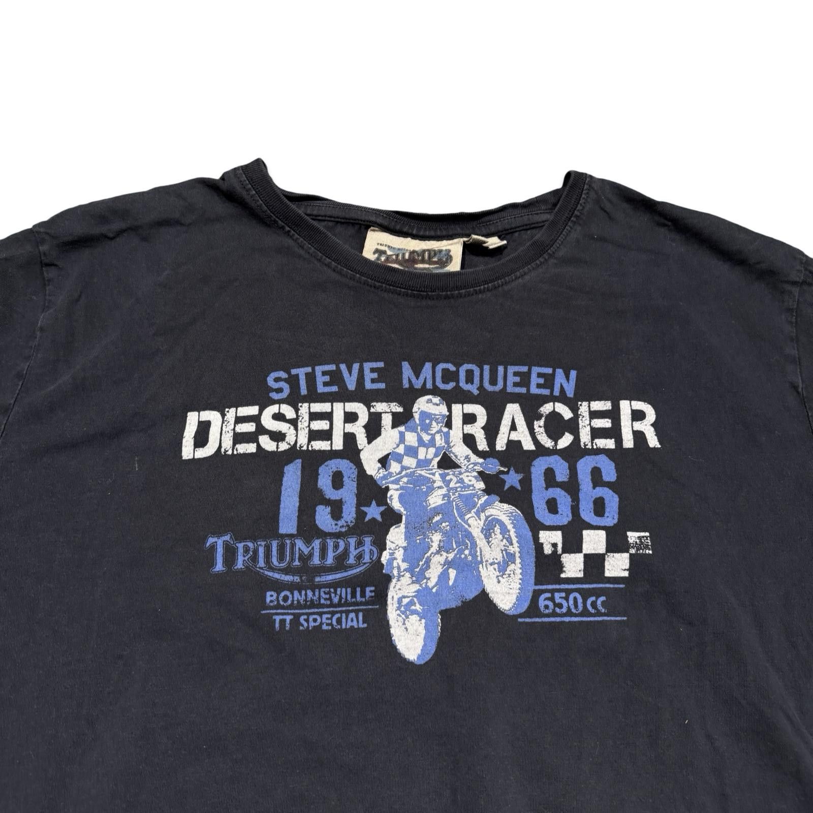 Designer Triumph Motorcycles UK Steve McQueen Desert Racer T-Shirt Size US XXL / EU 58 / 5 - 2 Thumbnail