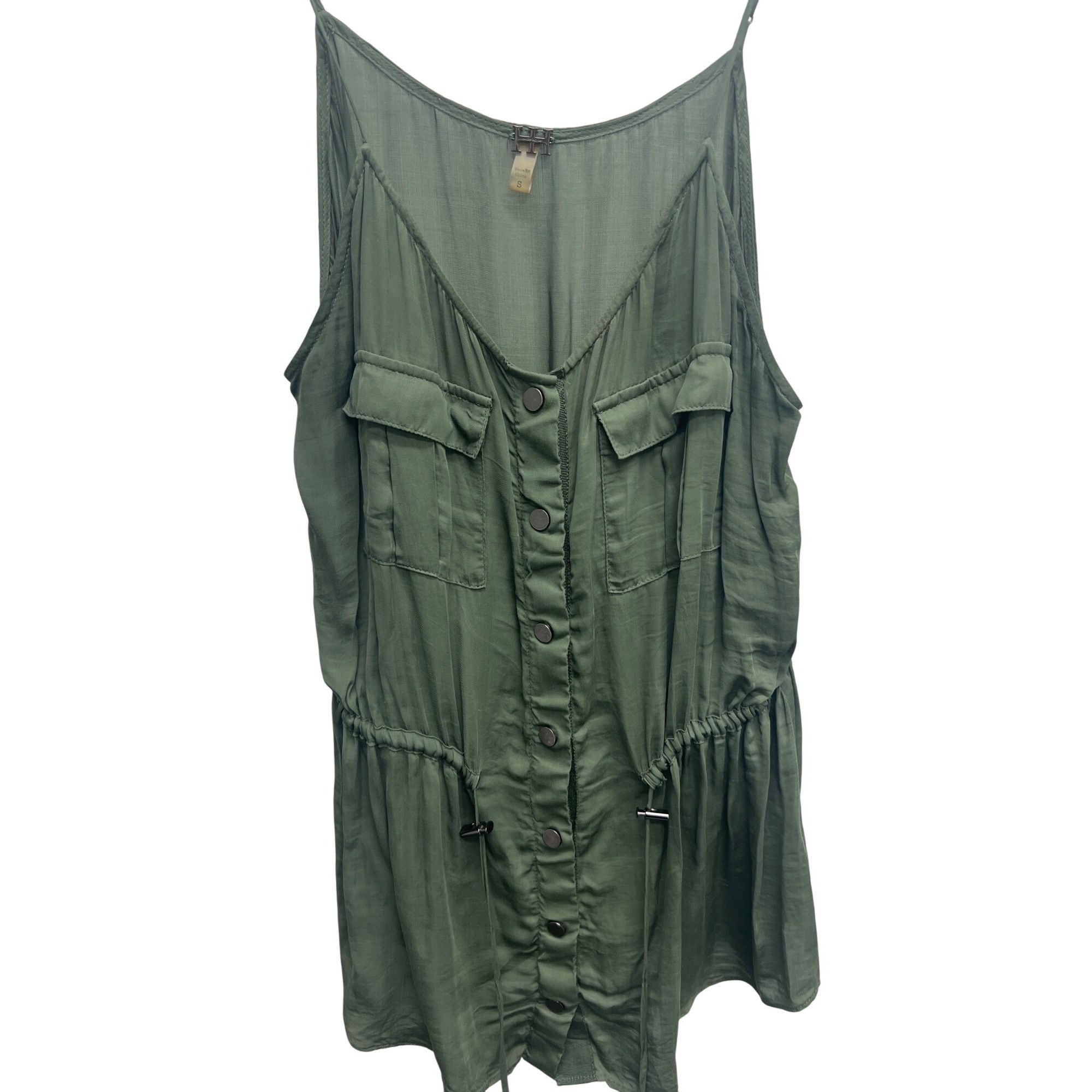 Haute Hippie Haute Hippie Getaway Snap-Front Satin Camisole Size S / US 4 / IT 40 - 3 Thumbnail
