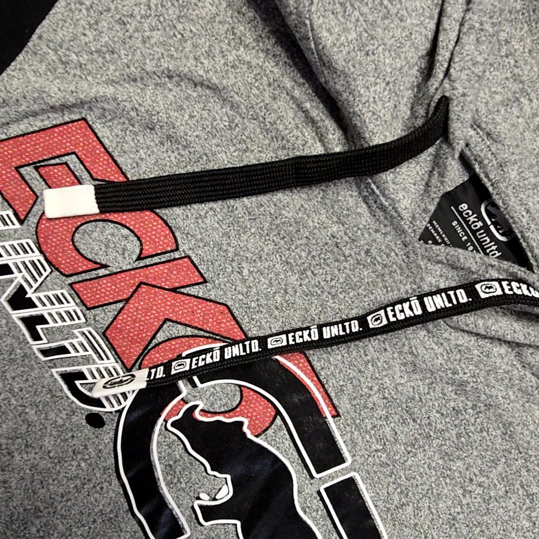 Ecko Unltd. Ecko Unltd Hoodie Graphic Short Sleeve Colorblock Gray 3XL Size US XXL / EU 58 / 5 - 7 Thumbnail