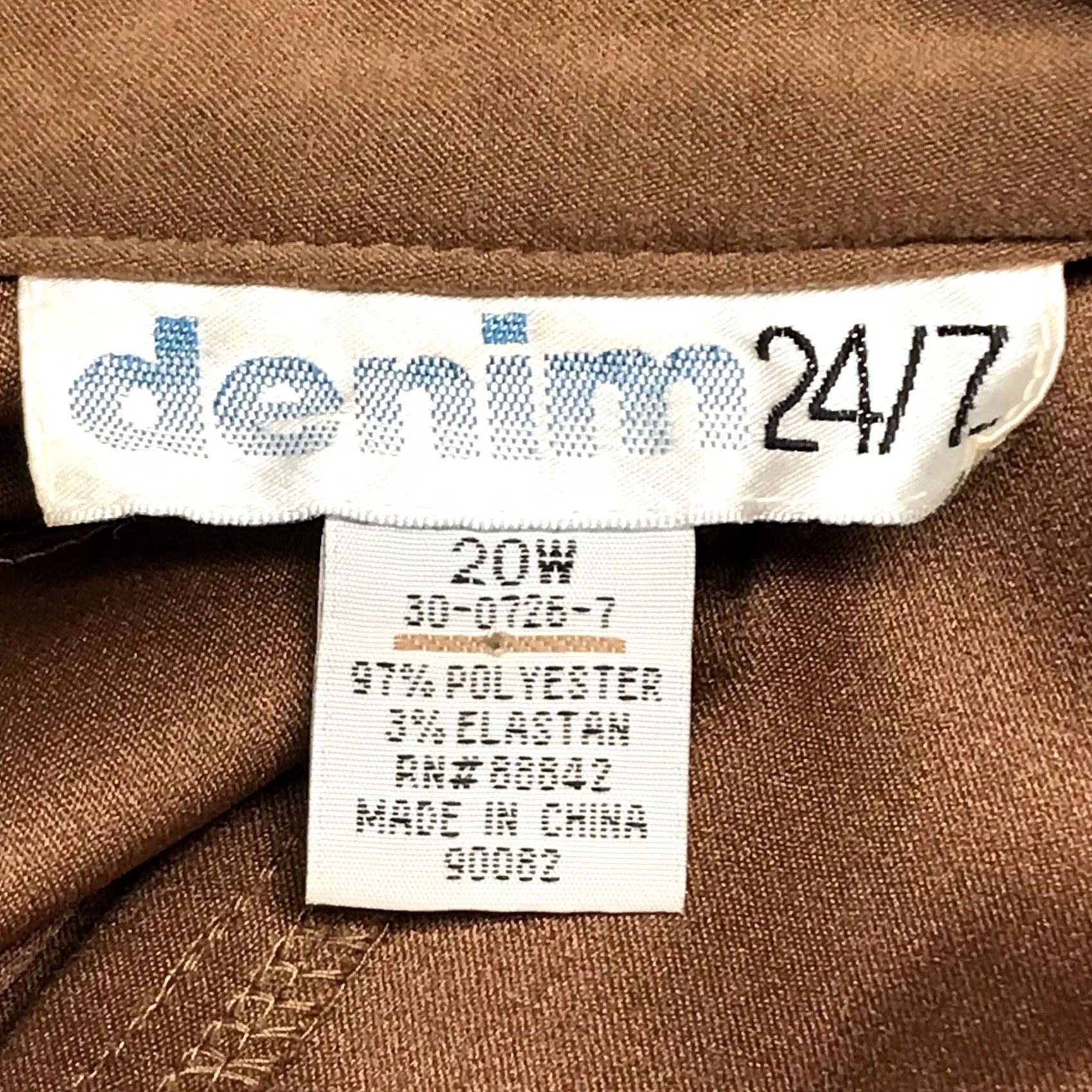 Denime Denim 24/7 Jacket Women Brown Western Bohemian Floral Cutout Fringe Button 20W Casual Chic Size 3XL / US 20-22 - 3 Thumbnail