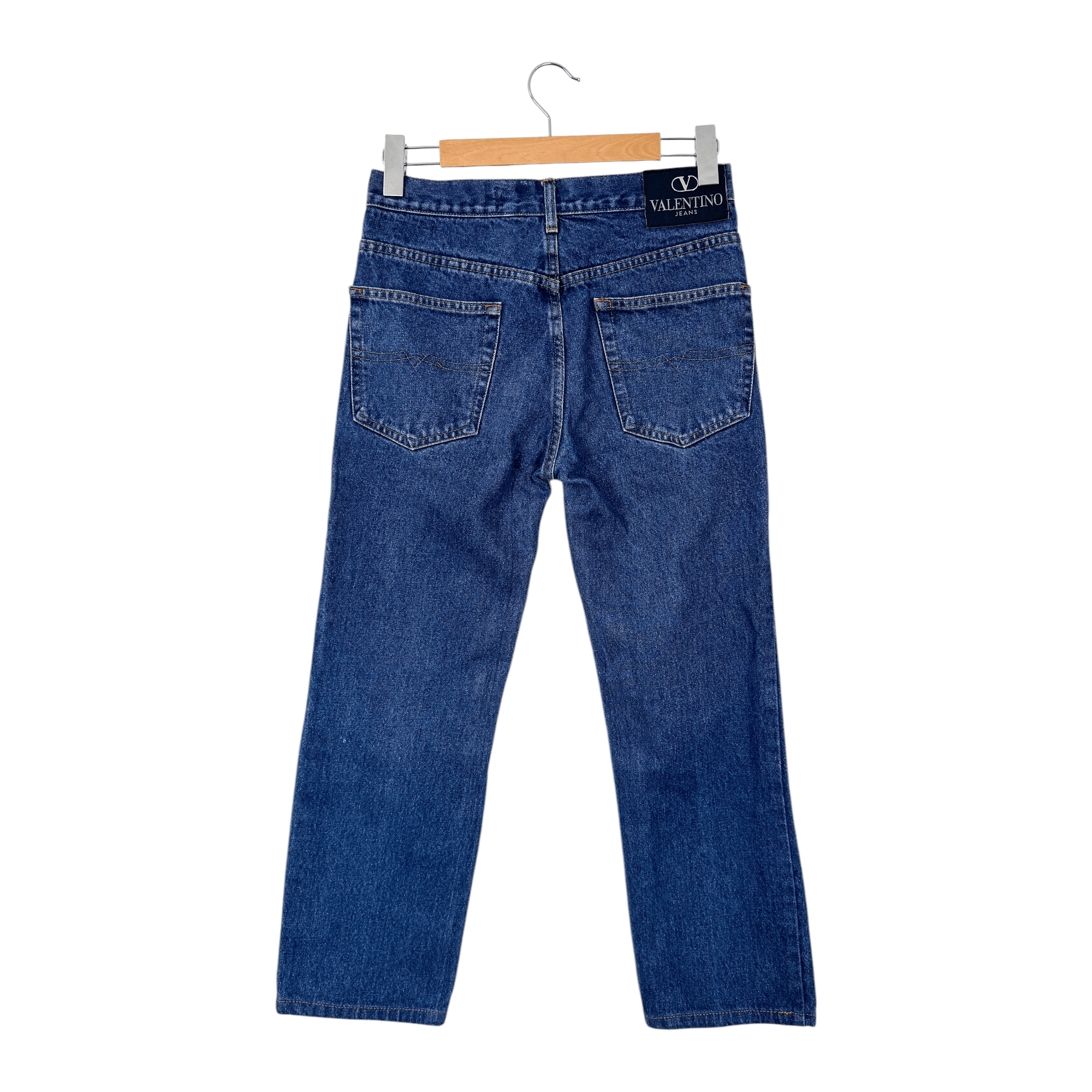 Valentino × Vintage Vintage Valentino Women's Crop Jeans Size 28" / US 6 / IT 42 - 2 Thumbnail