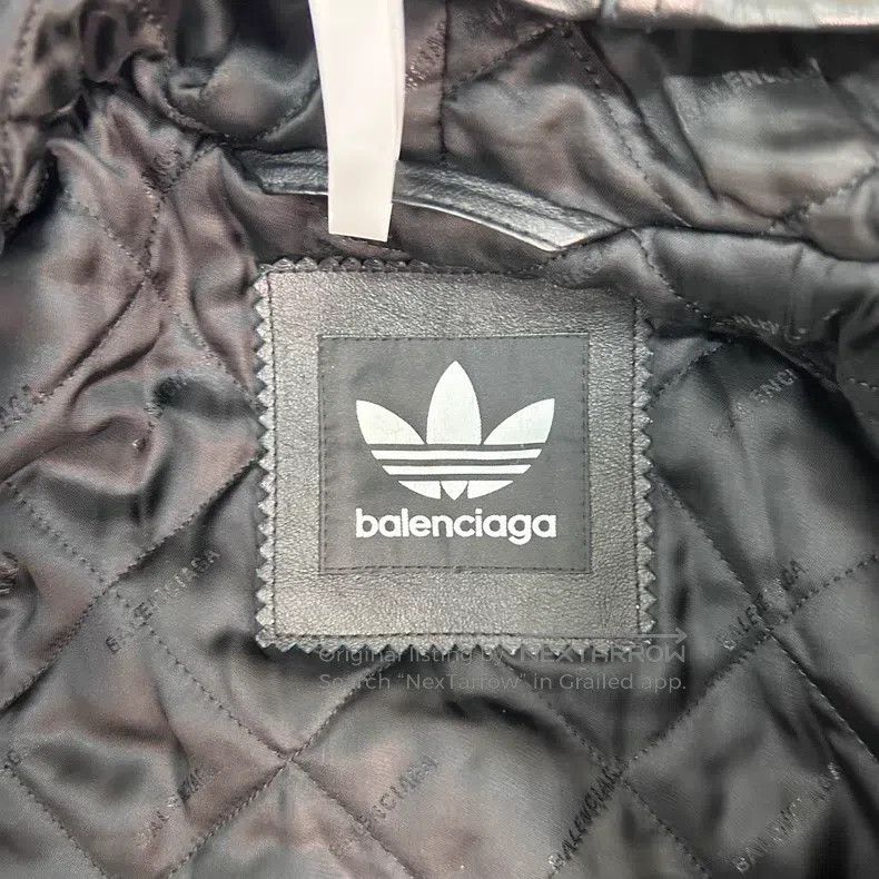 Balenciaga Balenciaga Black Leather Jacket with Embossed Shoulder Pad Size US M / EU 48-50 / 2 - 3 Thumbnail