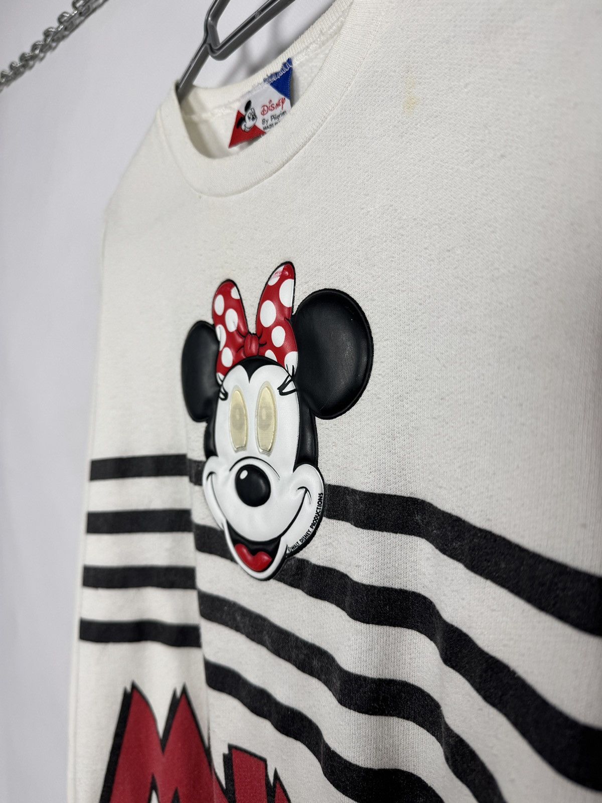 Disney Vintage 90s Minnie Mouse Flip Eyes Sweatshirt Disney Size S Size US S / EU 44-46 / 1 - 7 Thumbnail