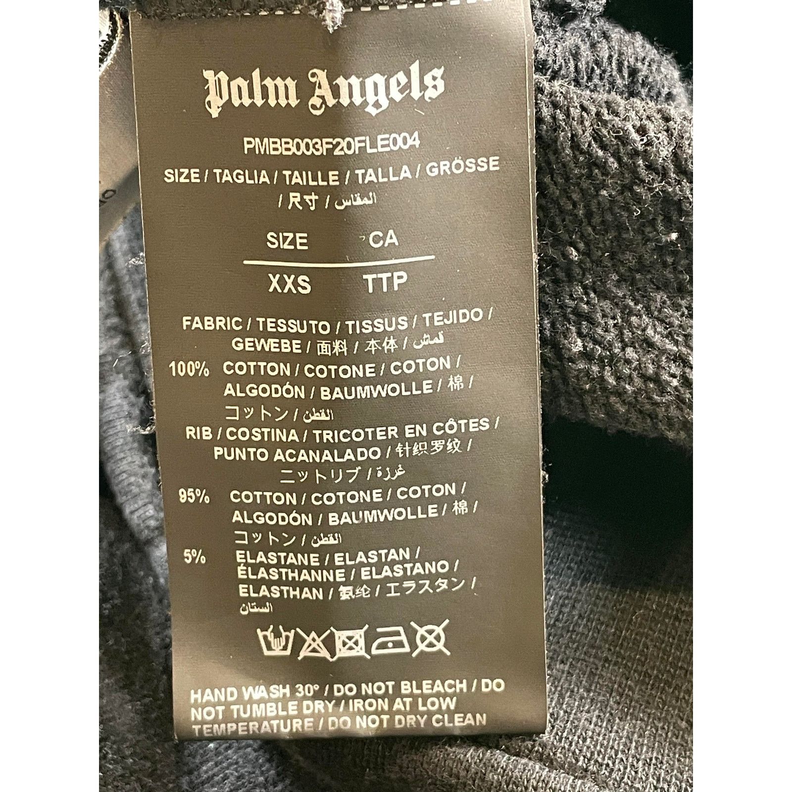 Palm Angels Palm Angels Spray Black & Yellow Hoodie Size US XXS / EU 40 - 5 Thumbnail