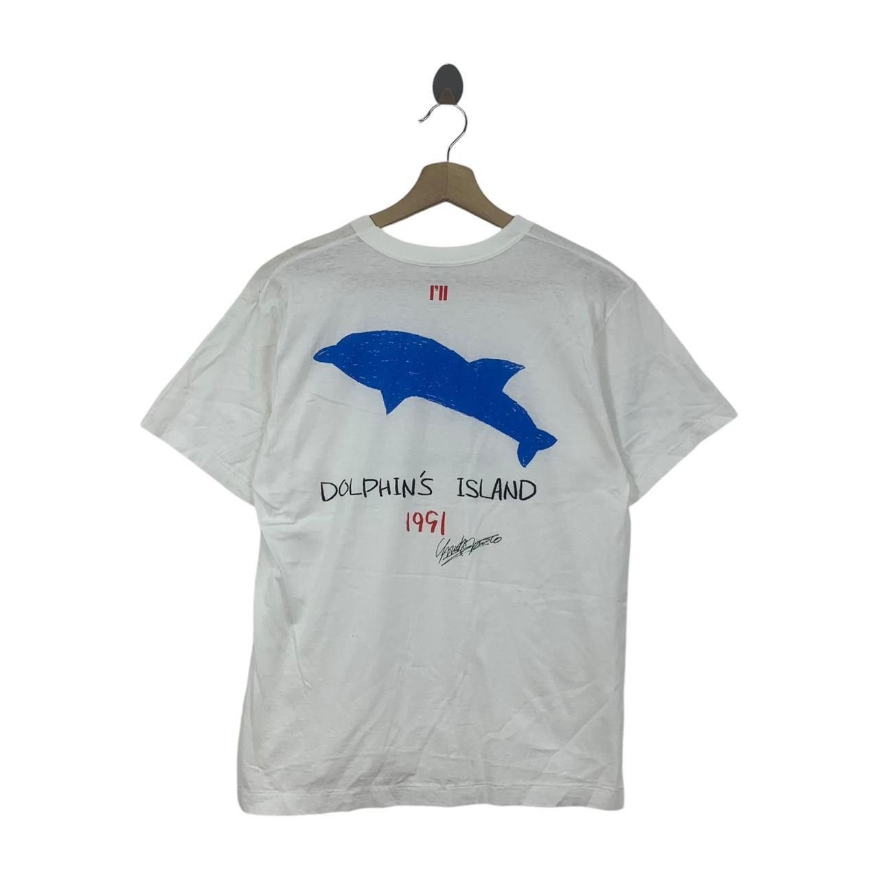 Vintage Vintage 1991 DOLPHIN’S ISLAND LONG VACATION Tee Shirt Size S / US 4 / IT 40 - 1 Thumbnail