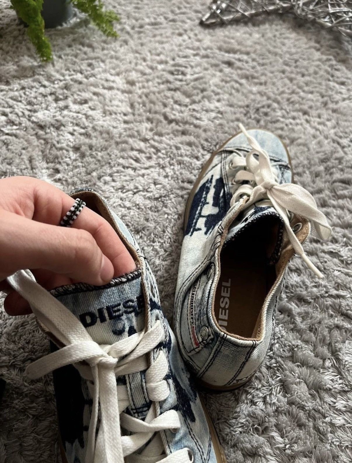 Diesel 00s Diesel Sneakers Rare Streetwear Logo Avant Garde Archive Size US 8.5 / IT 38.5 - 5 Thumbnail