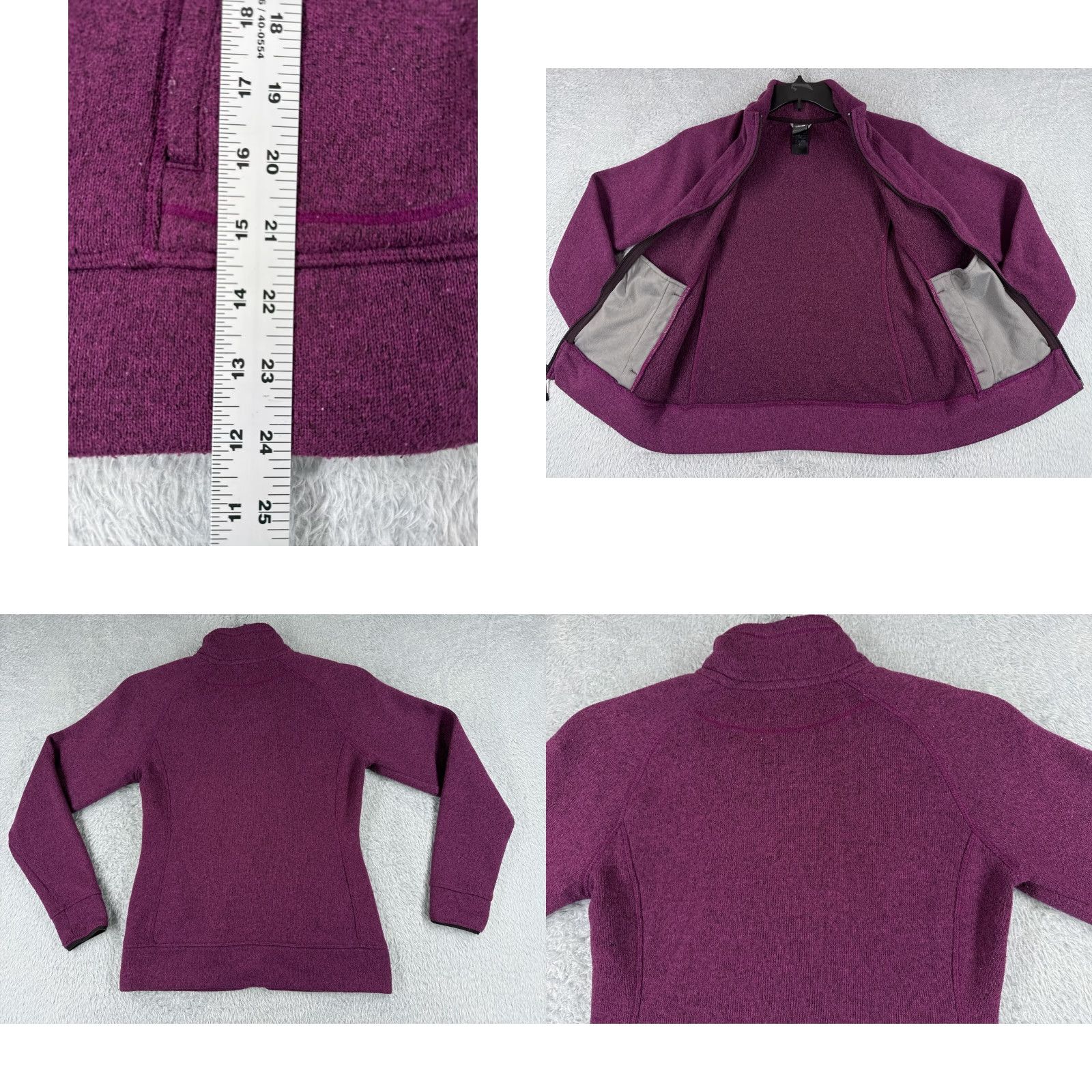 The North Face The North Face Jacket Women Small Purple Knit Shell Fleece Lined Polyester Mock Size L / US 10 / IT 46 - 9 Thumbnail