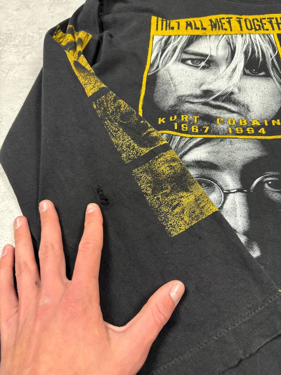 Band Tees Vintage They All Met Together On The Heaven Black Longsleeve Size US XL / EU 56 / 4 - 14 Thumbnail