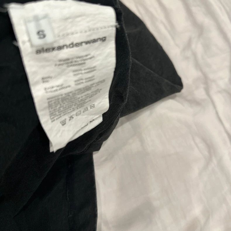 Alexander Wang Alexander Wang Acid Wash Long Sleeve T-Shirt- Size S / US 4 / IT 40 - 3 Thumbnail