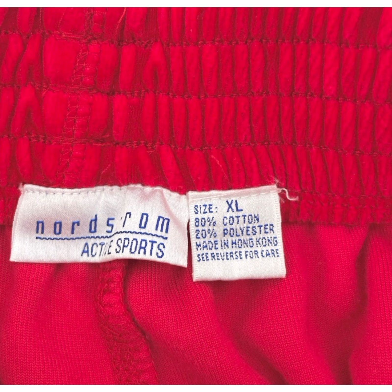 Nordstrom Vtg Nordstrom Active Sports Red Velour W/Pocket Straight Leg Pants XL Size 40" / US 18 - 6 Thumbnail