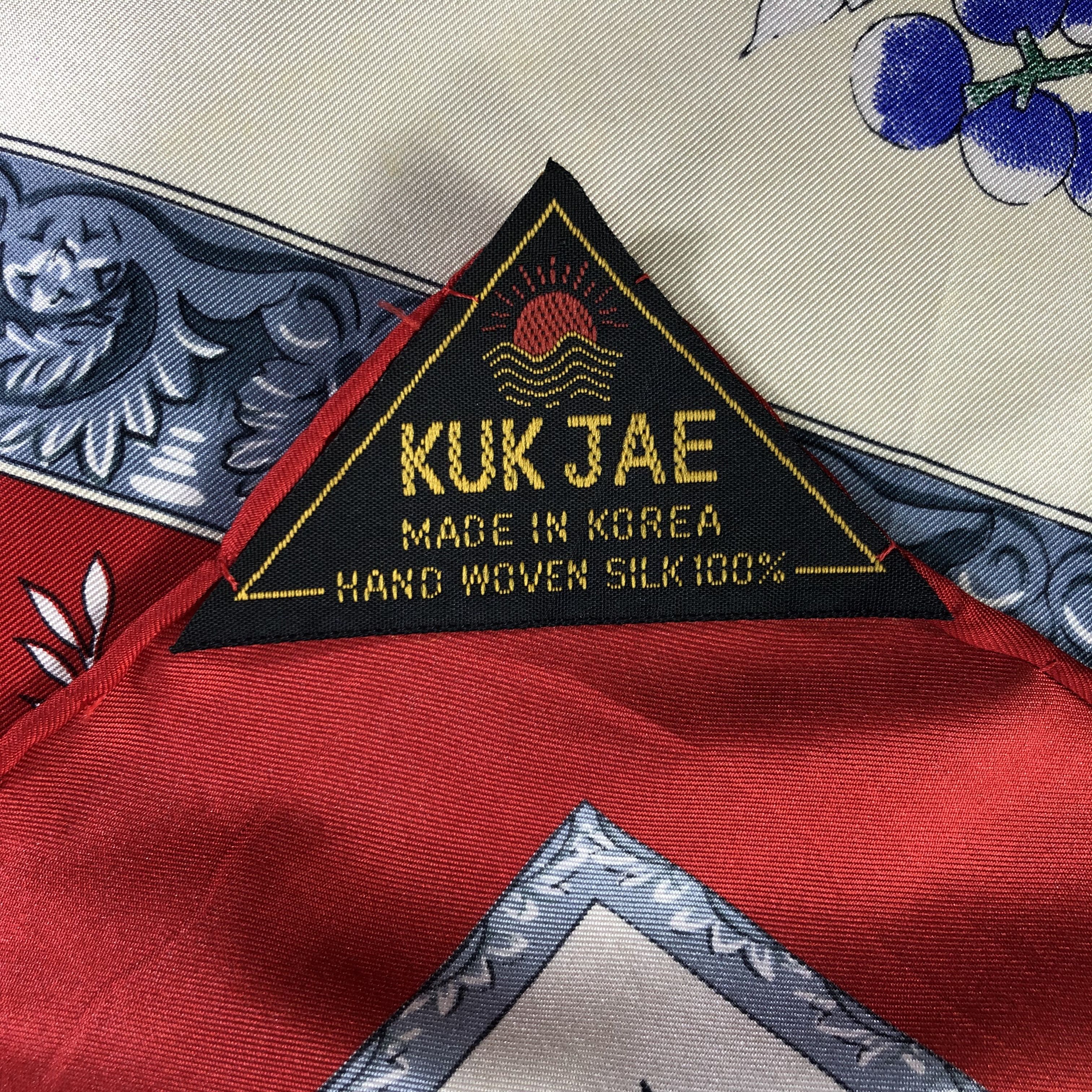 Vintage Vintage Kuk Jae Silk Scarf Size ONE SIZE - 4 Thumbnail