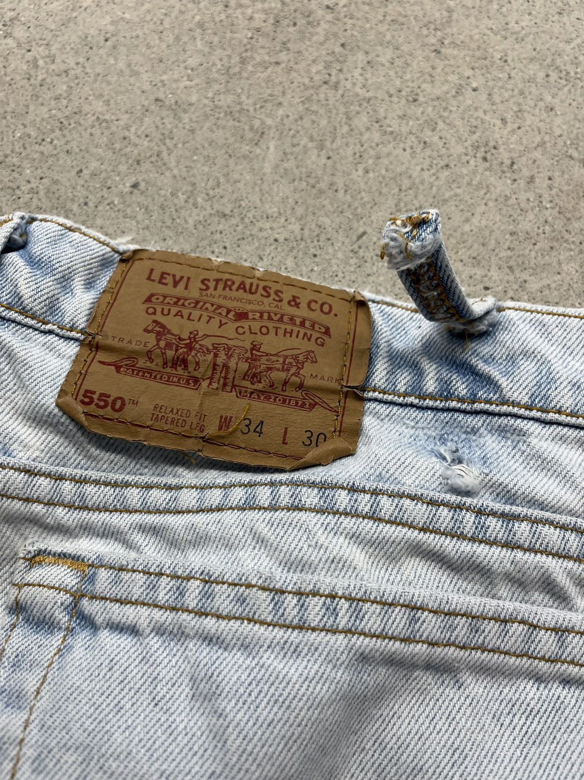Levi's Vintage 90s Levi’s 550 Denim Jeans Size US 34 / EU 50 - 7 Thumbnail
