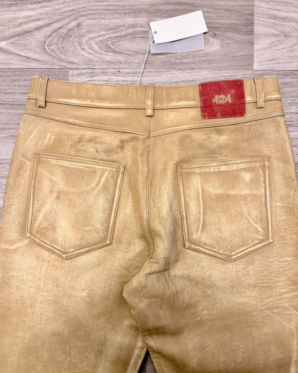 424 424 leather five pocket pants Size US 34 / EU 50 - 11 Thumbnail