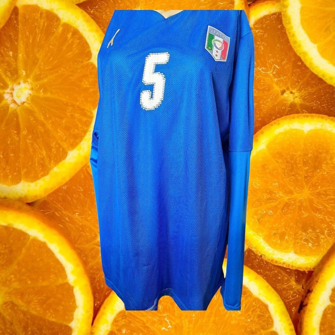 Puma Puma Italy Soccer Jersey Long Sleeve Number 5 Football Shirt Size US XL / EU 56 / 4 - 1 Thumbnail