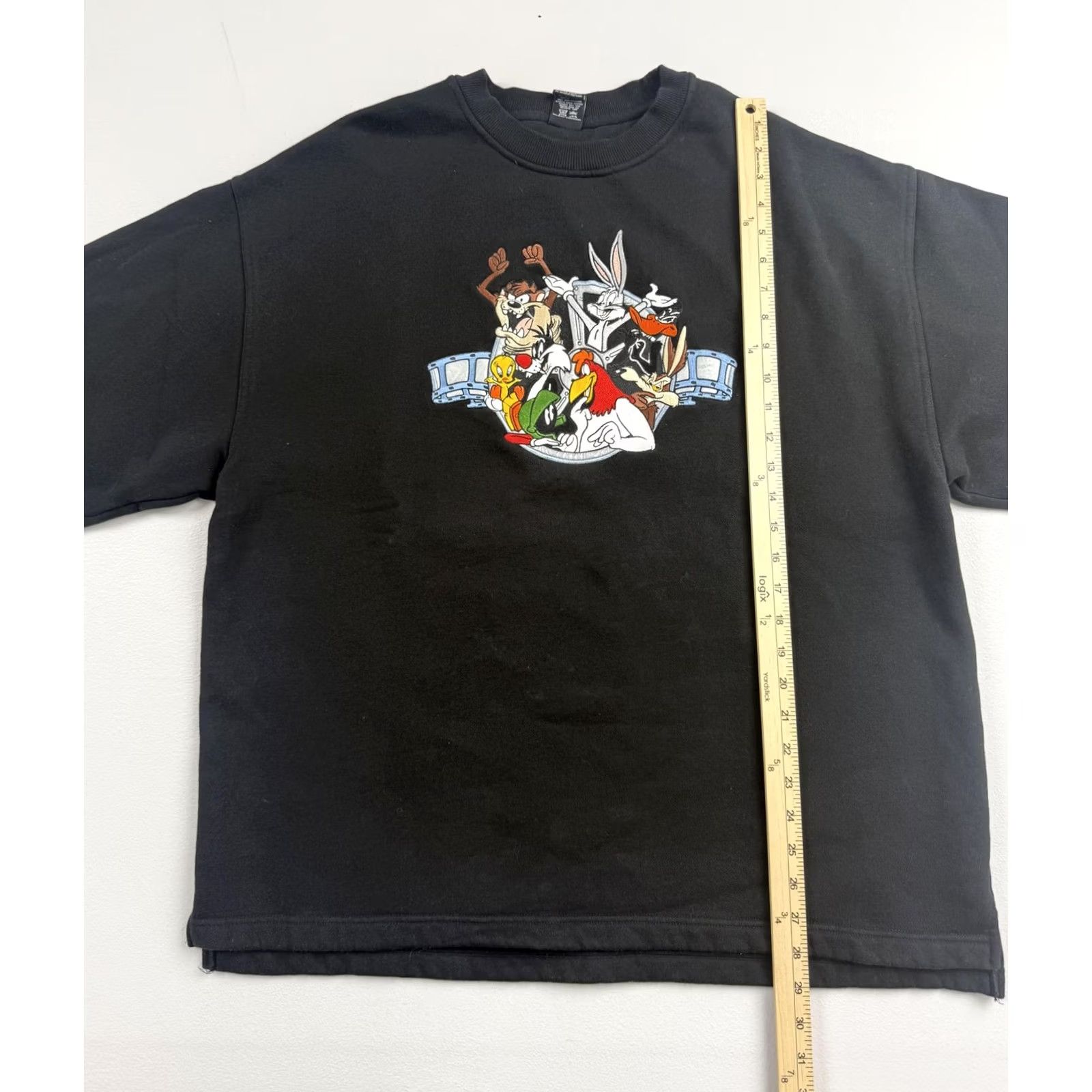 Vintage VINTAGE Warner Bros Studio Store Sweatshirt Mens XL Black Looney Tunes Fleece Size US XL / EU 56 / 4 - 4 Thumbnail