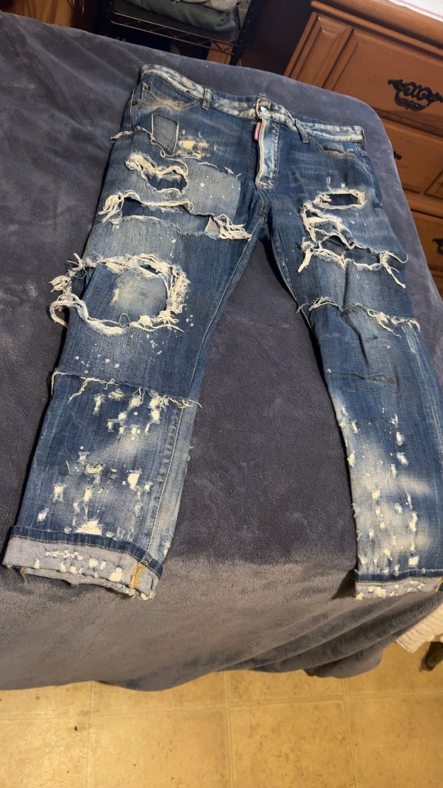 image of Dsquared2 Glamhead Jeans in Blue, Men's (Size 36)