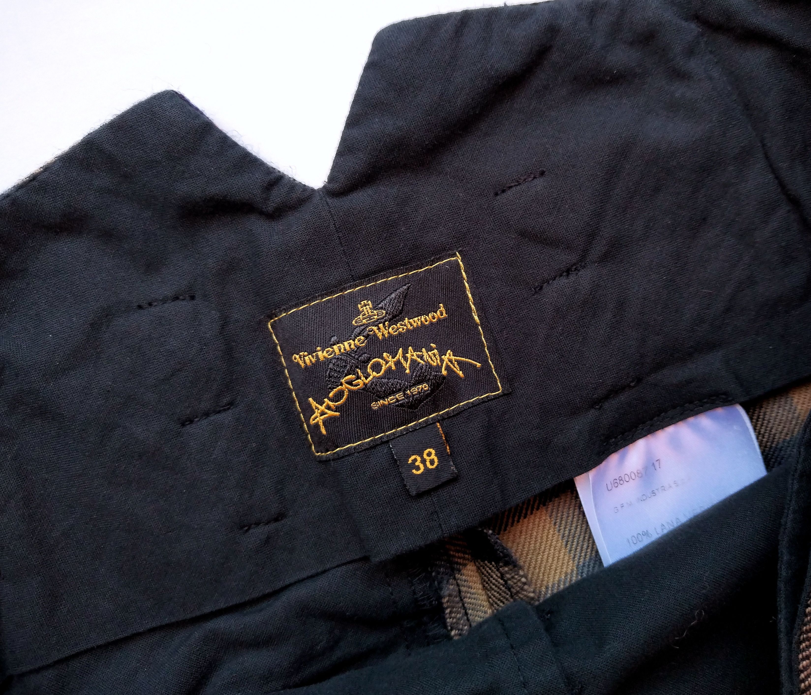 Vivienne Westwood Paper bag drop crotch tartan wool pants Size 26" / US 2 / IT 38 - 6 Thumbnail