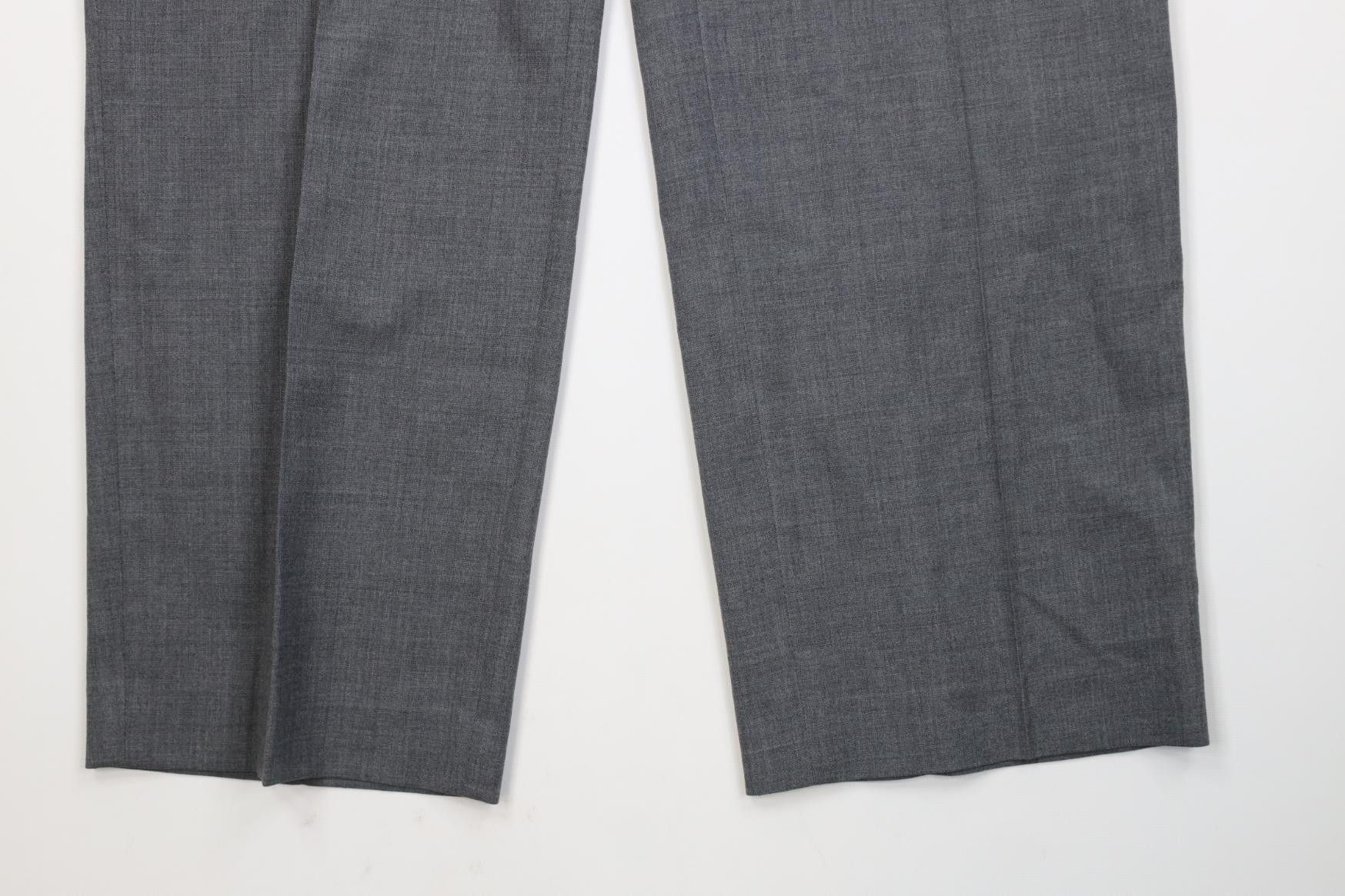 Lands' End Vintage 90s Lands End Wide Leg Chino Pants Heather Gray USA Size US 36 / EU 52 - 4 Thumbnail