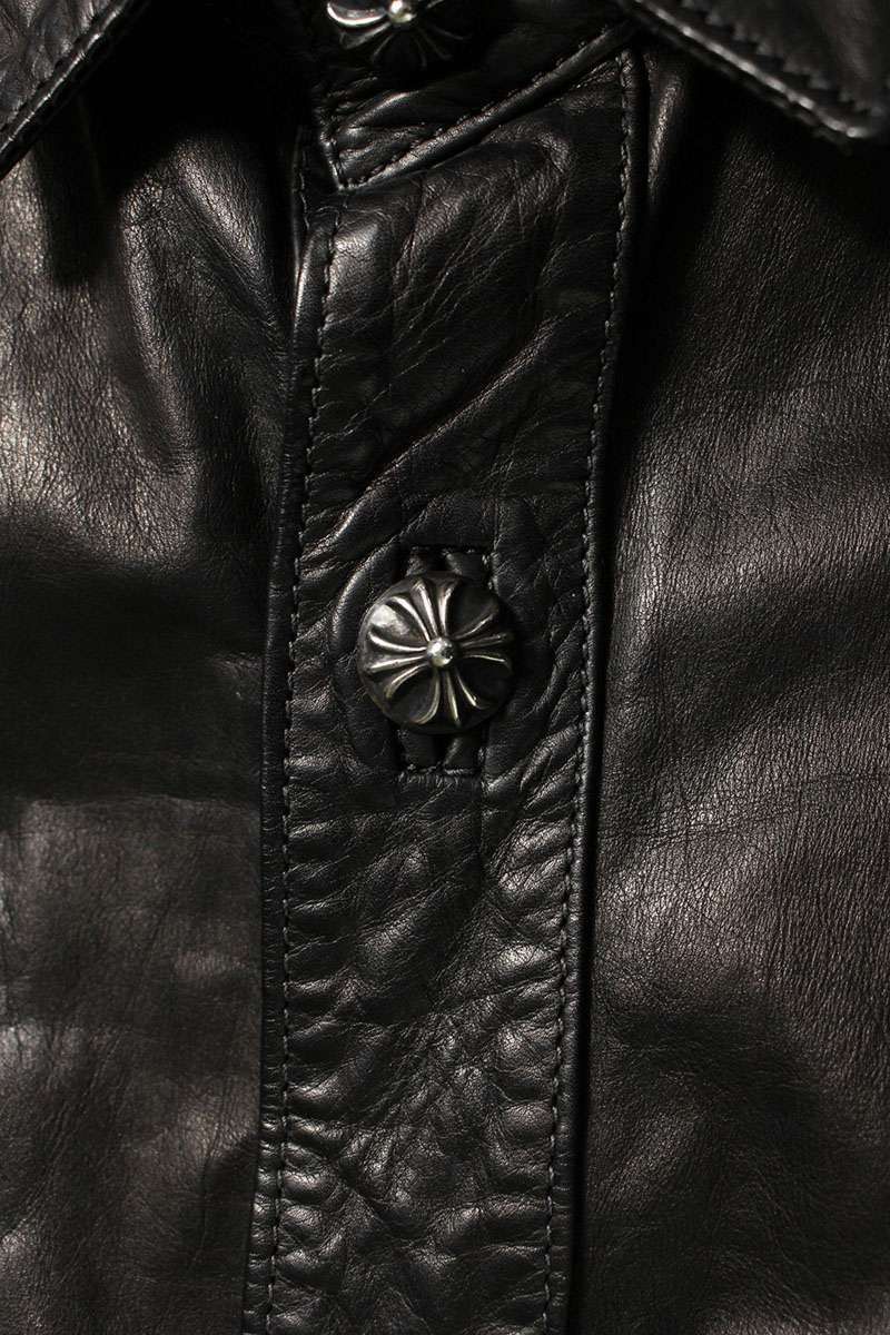 Chrome Hearts Chrome Hearts Flare Leather Shirt Size US S / EU 44-46 / 1 - 3 Thumbnail