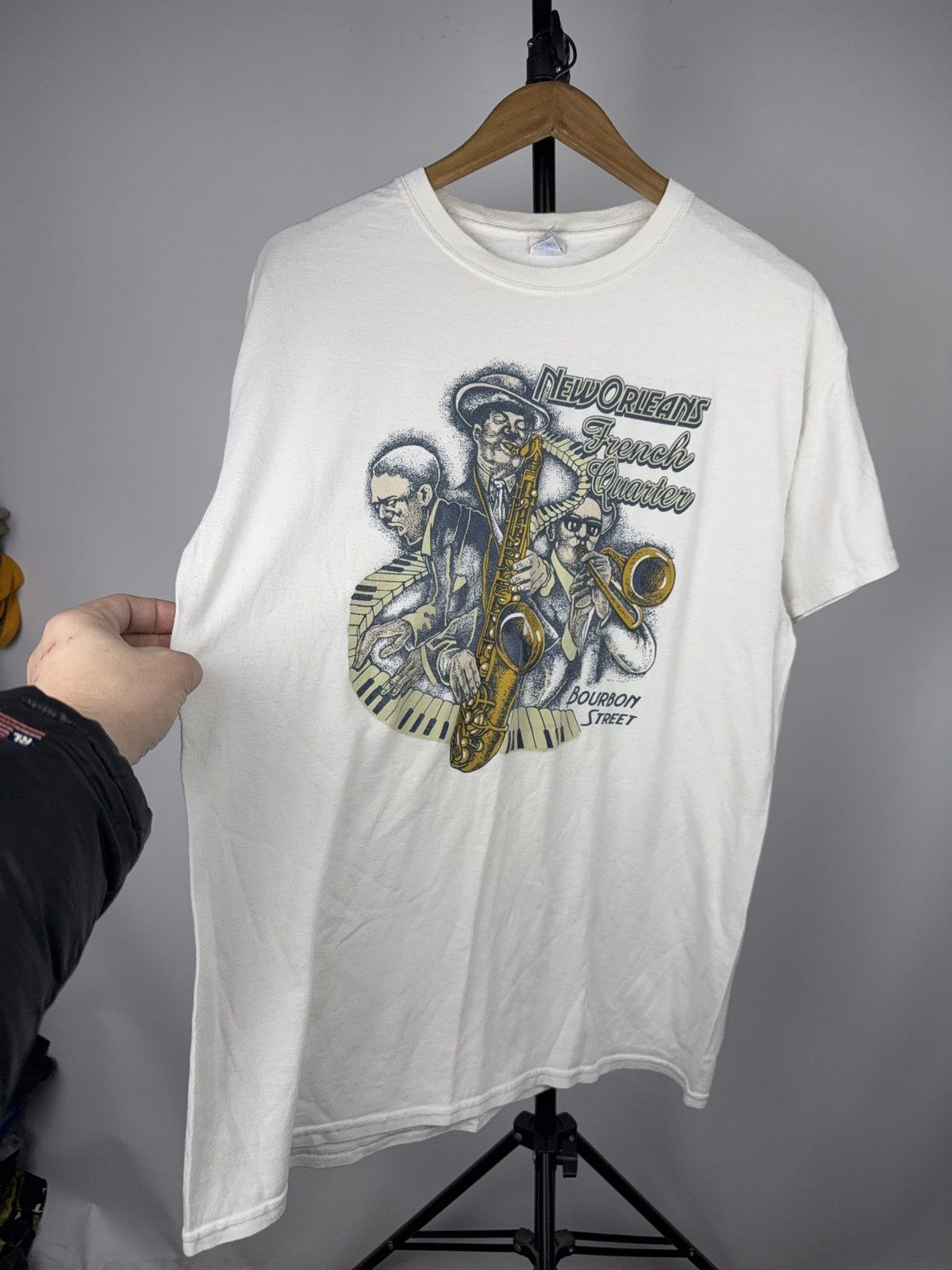 Vintage Vintage New Orleans Jazz French Quarter Graphic T-Shirt Size US L / EU 52-54 / 3 - 2 Thumbnail