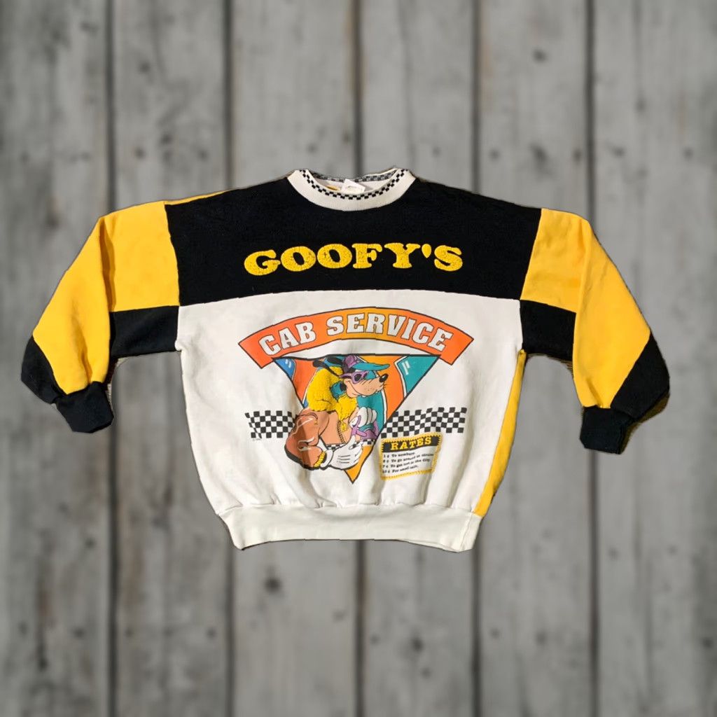 Disney Disney Goofy Mens Small Medium Color Block Crewneck Sweatshirt Size Small Extra Large Size US S / EU 44-46 / 1 - 1 Thumbnail