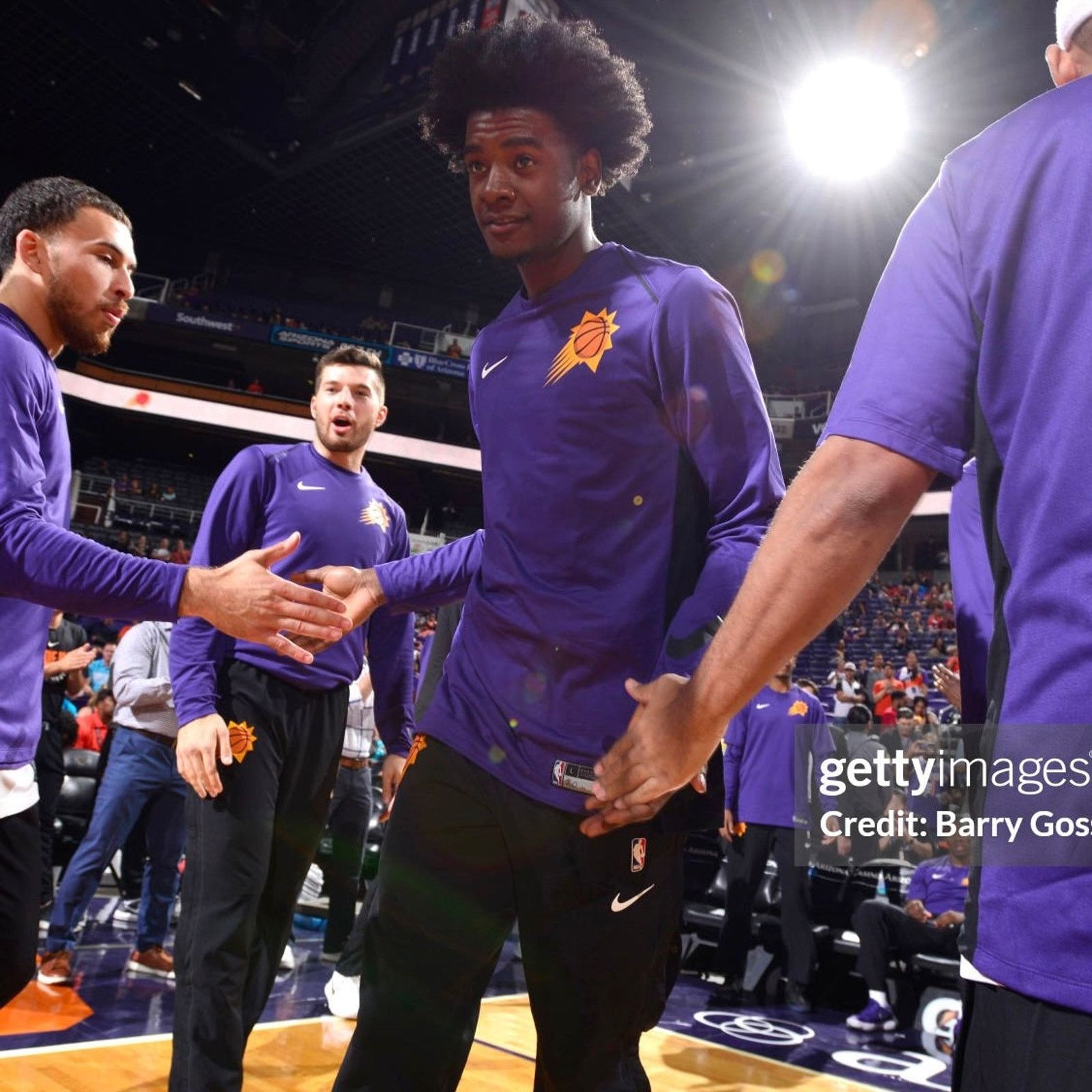 Nike Team Issued 2017/18 Phoenix Suns Josh Jackson Warm Up Shirt Size US L / EU 52-54 / 3 - 9 Thumbnail