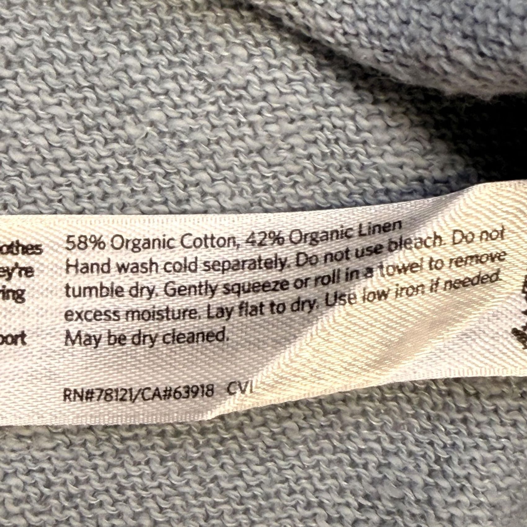 Eileen Fisher Eileen Fisher Sweater Womens Medium Blue Organic Cotton Linen V-Neck Pullover Size M / US 6-8 / IT 42-44 - 5 Thumbnail