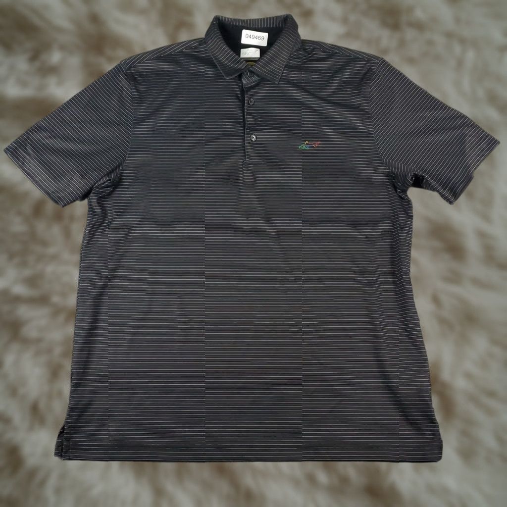 Vintage Greg Norman Polo Shirt Mens XL Gray Striped Shark Golf Casual Short Sleeve Shirt Mens XL Gray Striped Polo Shark Golf Casual Short Sleeve Size US XL / EU 56 / 4 - 1 Thumbnail