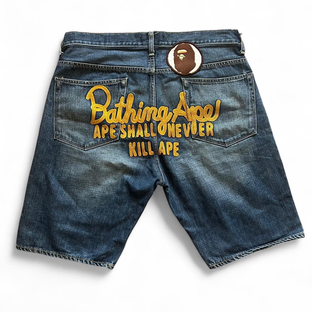 Bape Denim Shorts | Grailed