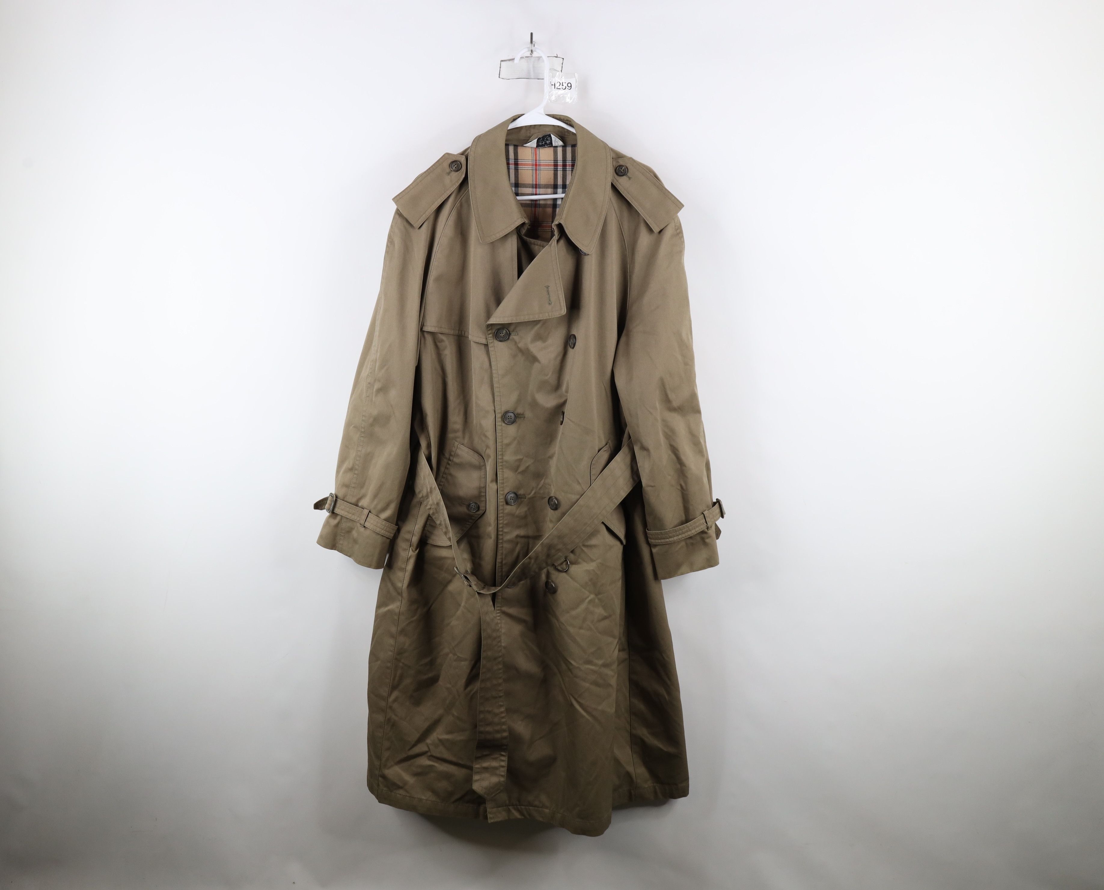 Vintage Vintage 90s Streetewar Lined Belted Trench Coat Beige Size US XXL / EU 58 / 5 - 1 Thumbnail