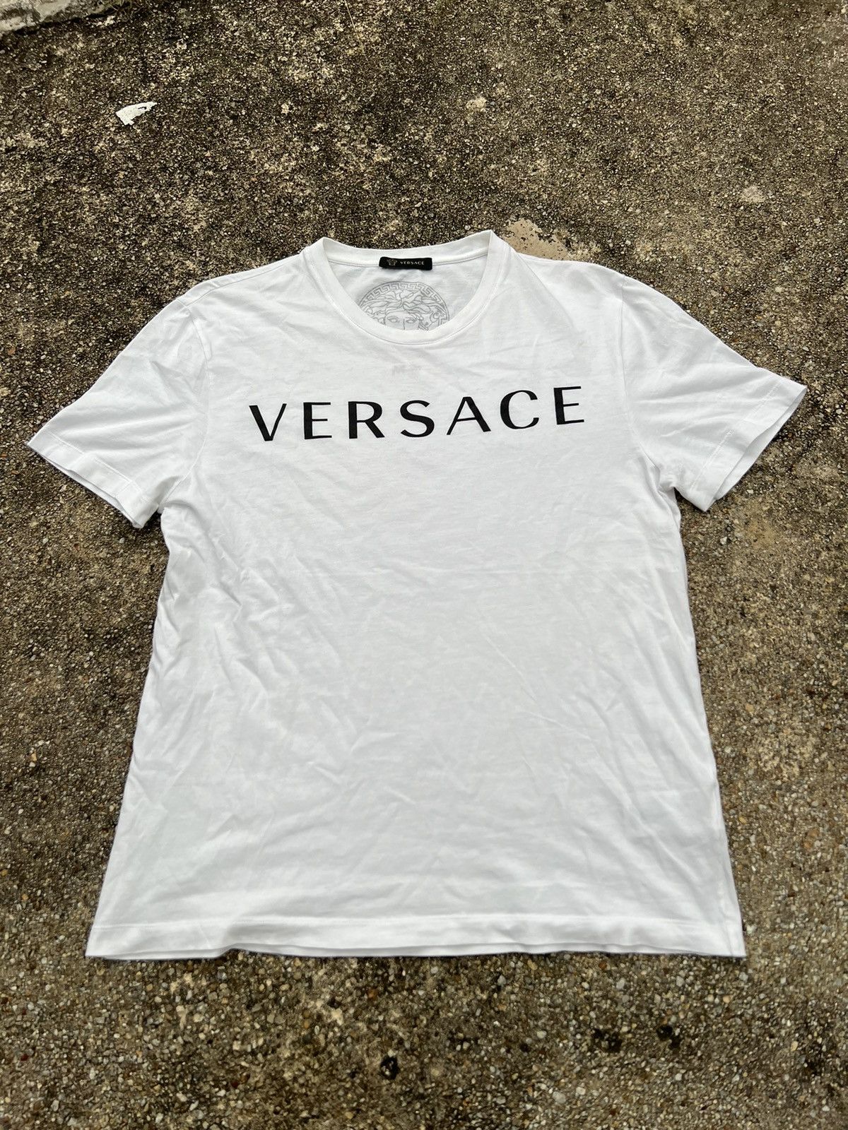 Versace Versace Spell Out Made In Italy Shirt Size US M / EU 48-50 / 2 - 1 Thumbnail