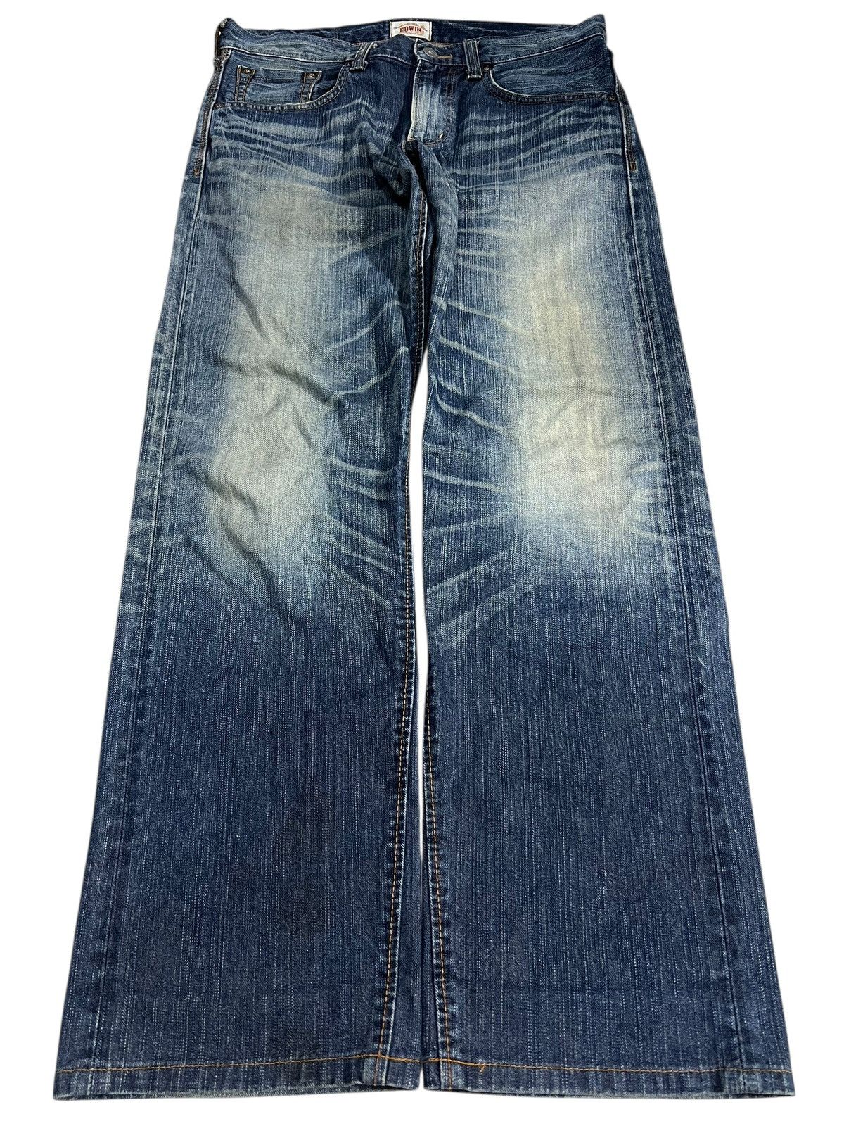 Japanese Brand Edwin Exclusive Vintage XV Mud Wash Denim Jean Japan Size US 33 - 1 Thumbnail
