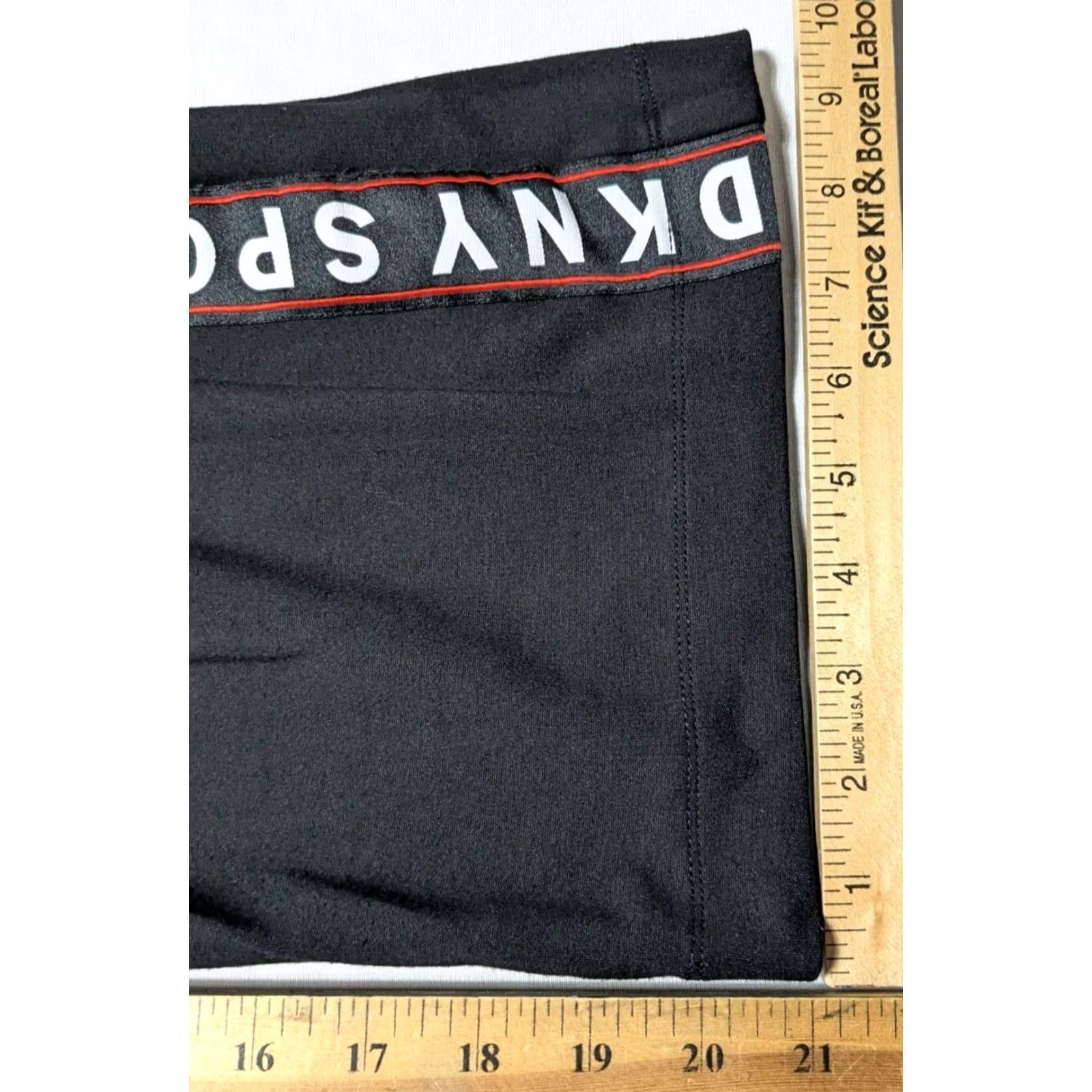 DKNY DKNY SPORT Women XS Black Tuxedo Stripe Wide-Leg Pull-On Cropped Pants Size 26" / US 2 / IT 38 - 7 Thumbnail