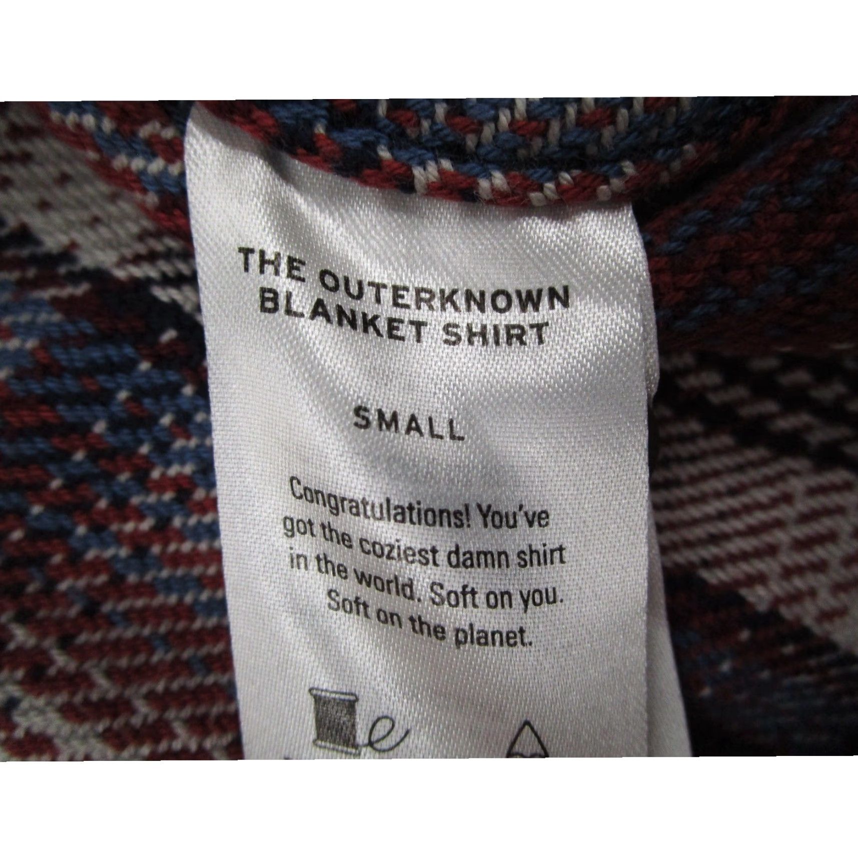 Outerknown VINTAGE Outerknown Blanket Shirt Women S Red Plaid Snaps Organic Cotton Flannel Size S / US 4 / IT 40 - 3 Thumbnail