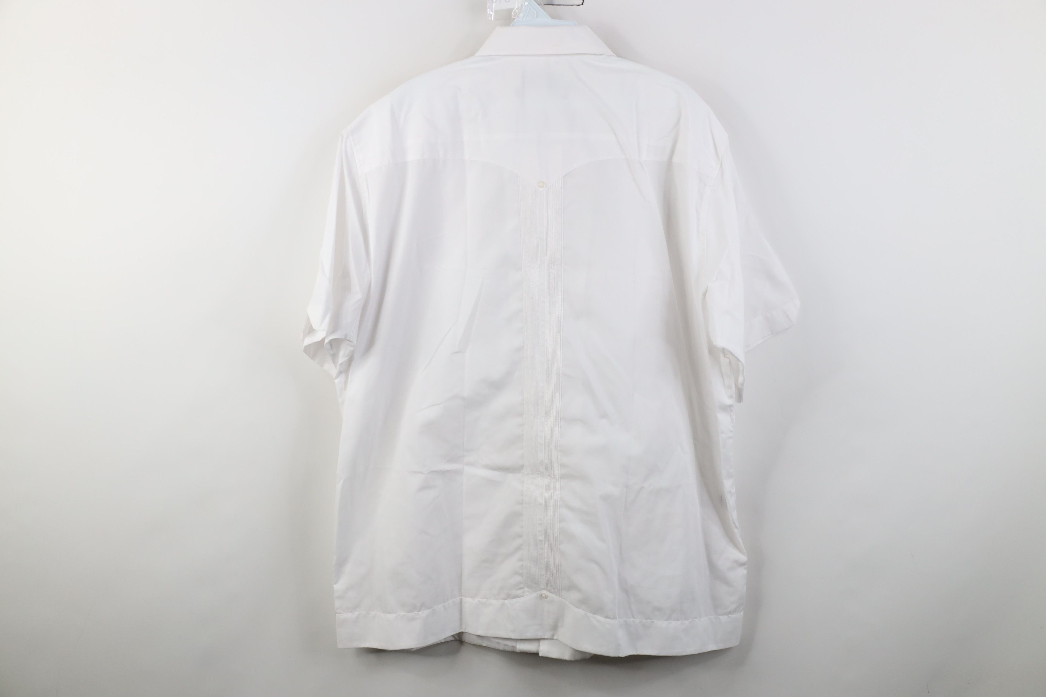 Vintage Deadstock Vintage 90s Rockabilly Wedding Button Shirt White Size US XL / EU 56 / 4 - 14 Thumbnail