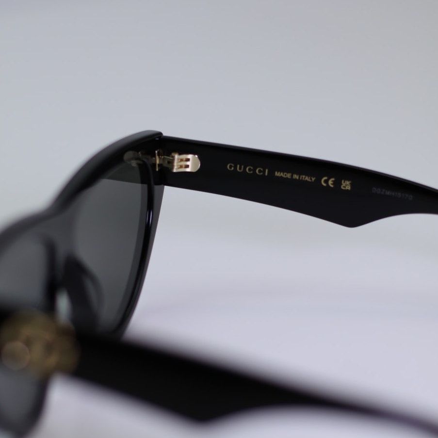 Gucci NEW Gucci Sunglasses GG1333S 001 Black Grey Women Authentic Size ONE SIZE - 8 Thumbnail