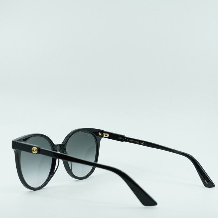 Gucci Gucci GG0488S 001 Sunglasses Black Round Frame, Grey Size ONE SIZE - 4 Thumbnail