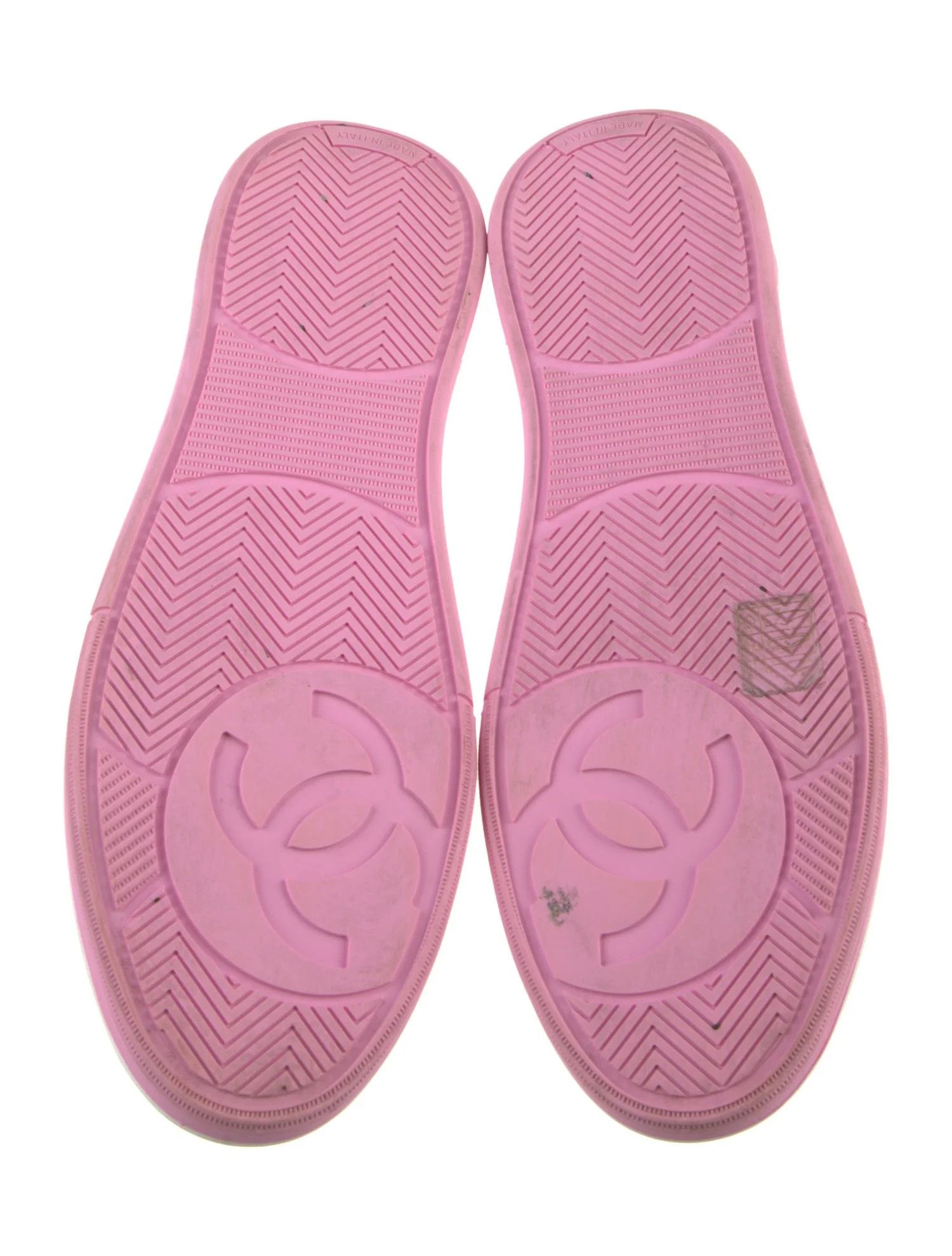 Chanel os11x0126 CC Logo Sneakers in Pink/White Size US 5 / IT 35 - 5 Thumbnail