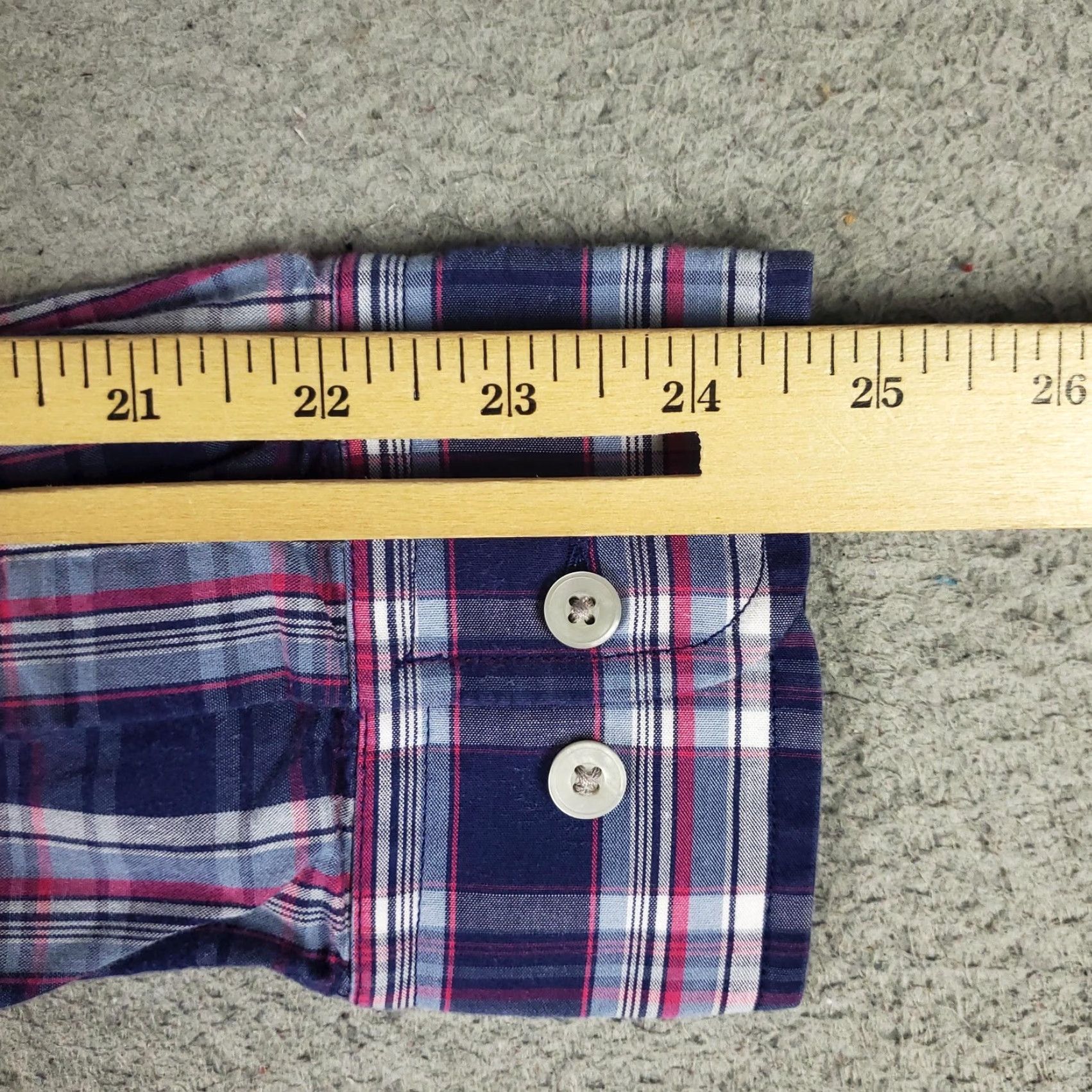 UNTUCKit VINTAGE UNTUCKit Shirt Men Medium Slim Fit Long Sleeve Button Down Plaid Casual Blue 90s Mens Size US M / EU 48-50 / 2 - 7 Thumbnail